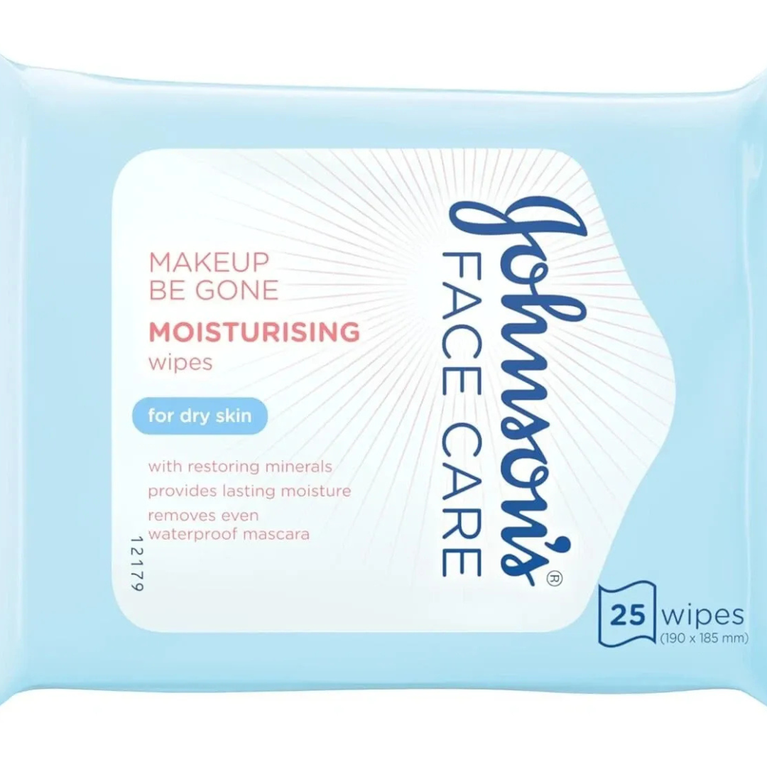 Johnsons Face Care Wipes 25cs Dry Skin
