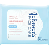 Johnsons Face Care Wipes 25cs Dry Skin