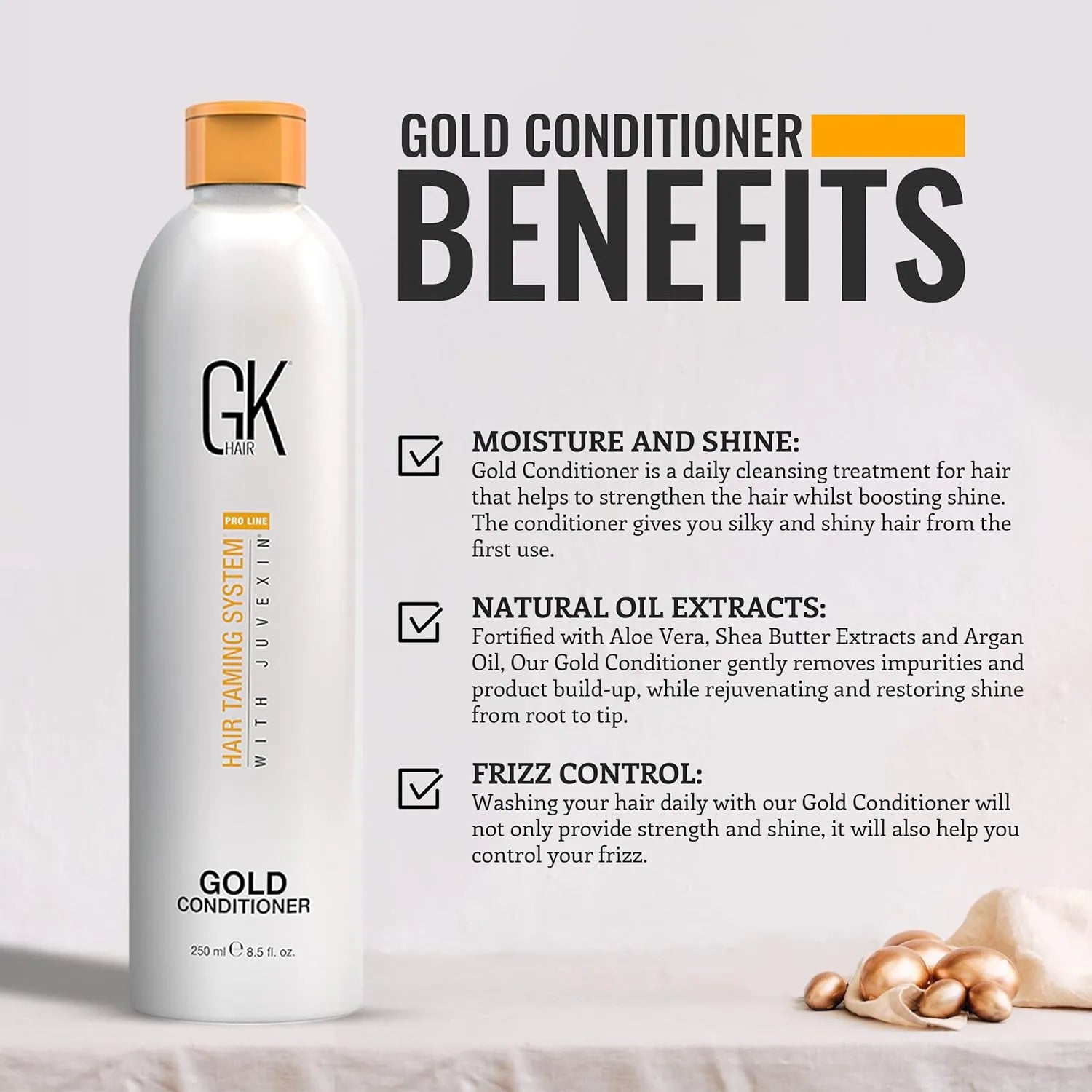 GK Conditioner 250ml Gold