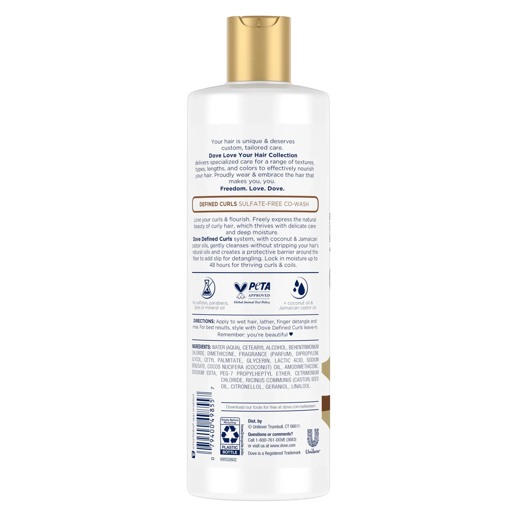 Dove Love Those Bold Curls Sulphate Free Co-Wash 400ml