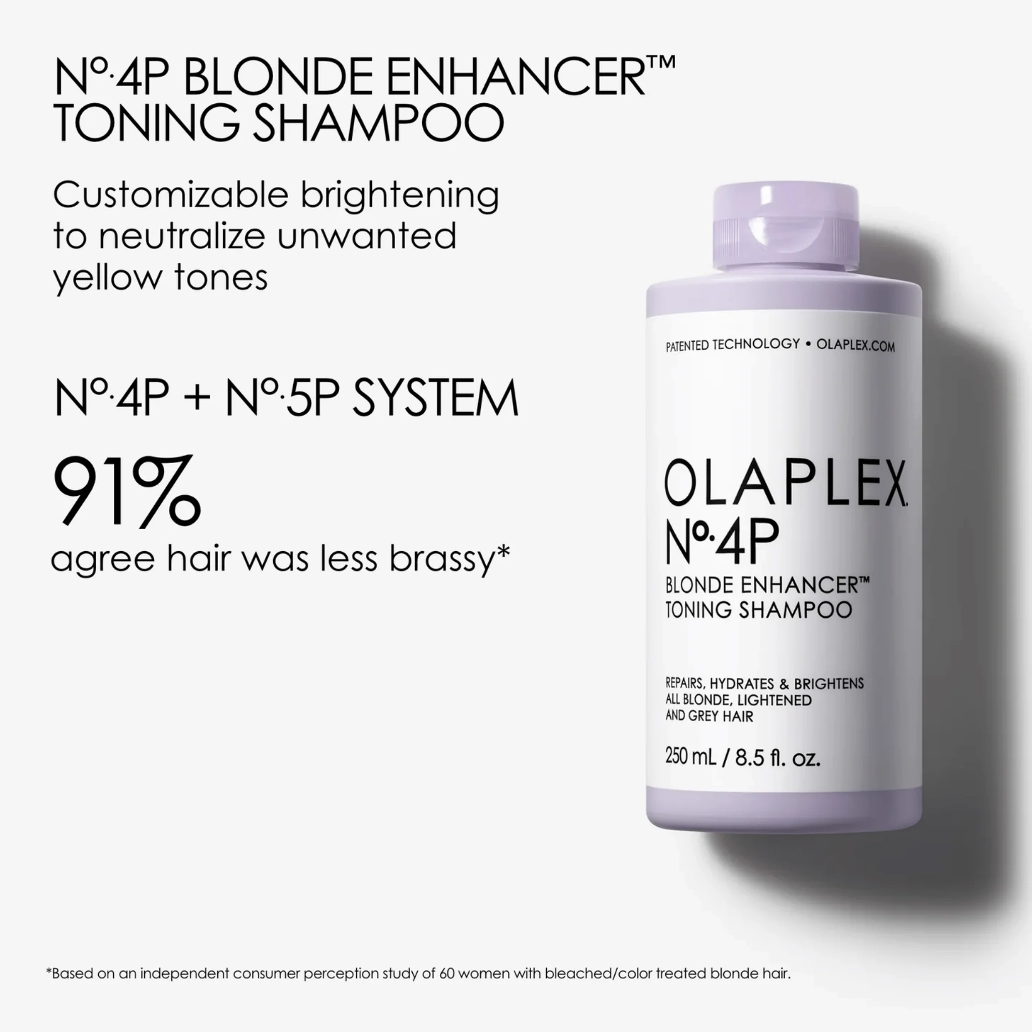 Olaplex No.4P Blonde Enhancer Toning Shampoo 250ml