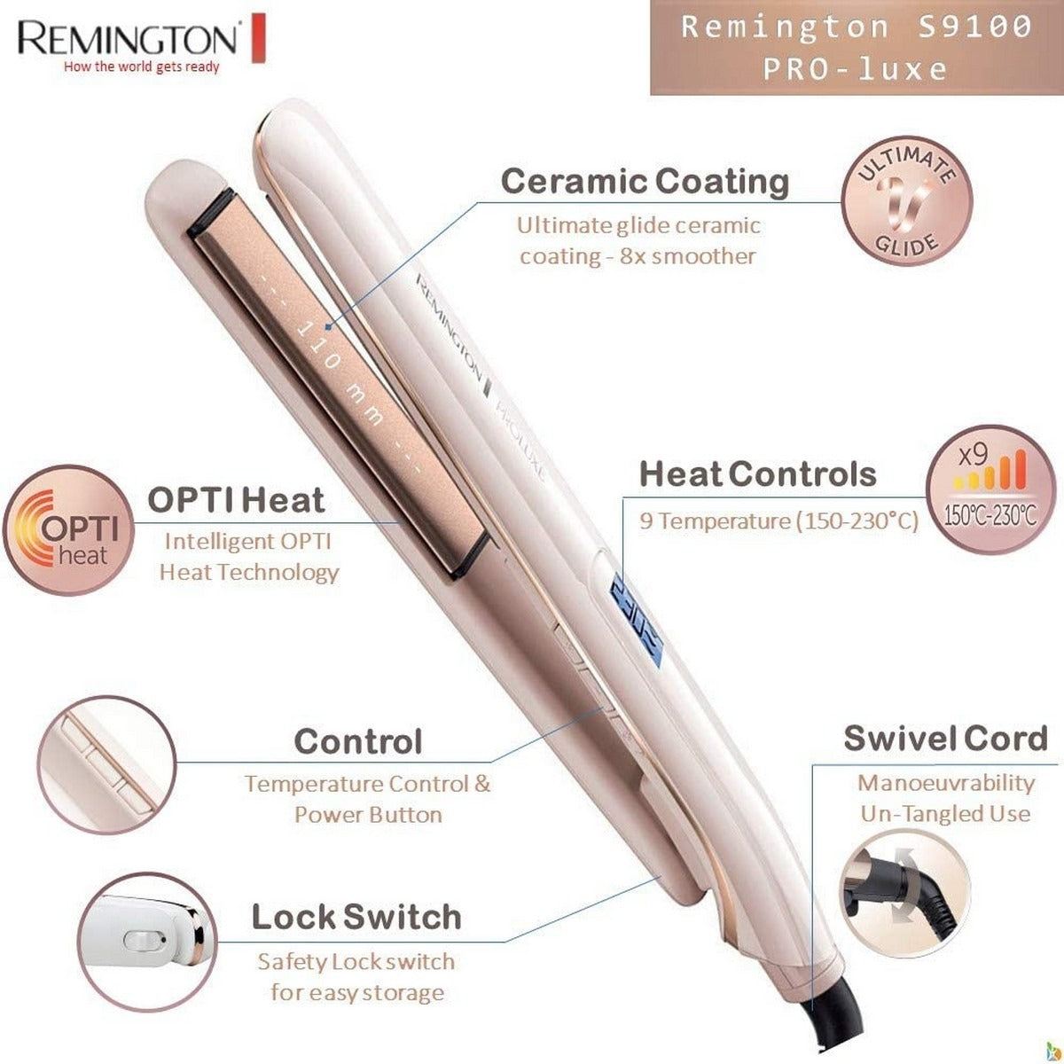 Remington Hair Straightener S9100