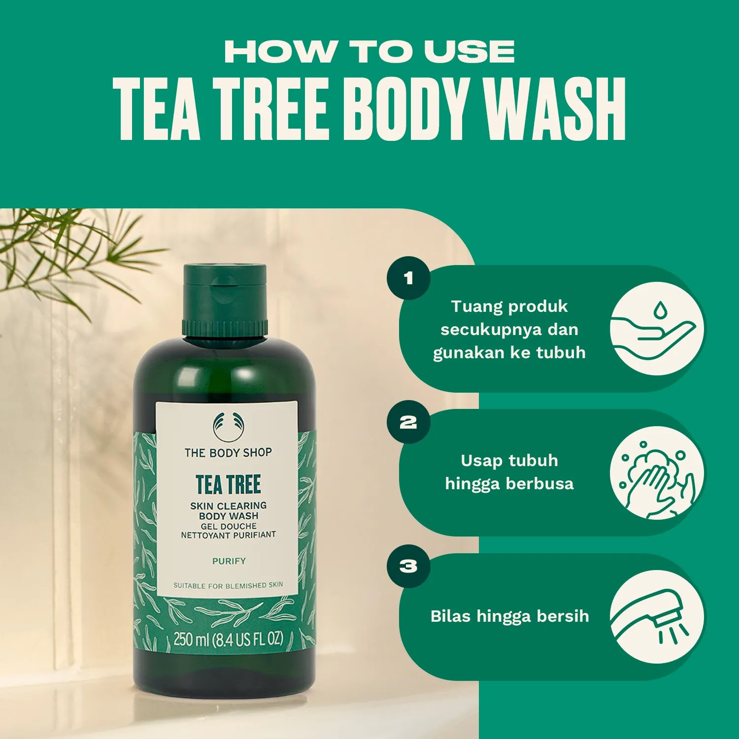 The Body Shop Tea Tree Gel Shampoo 250ml