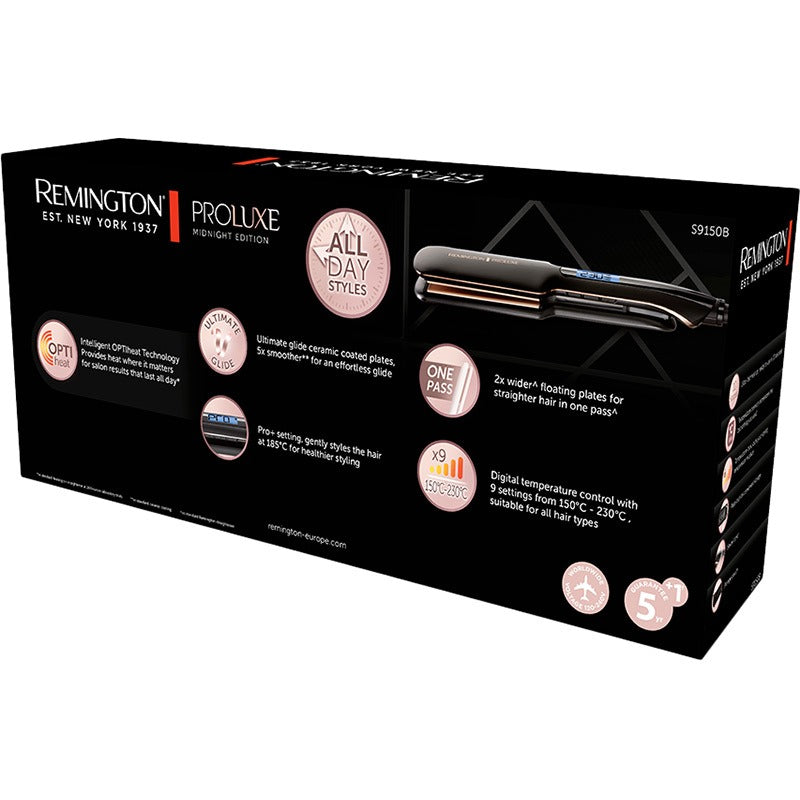 Remington Pro Luxe Midnight Edition Straightener S9150B
