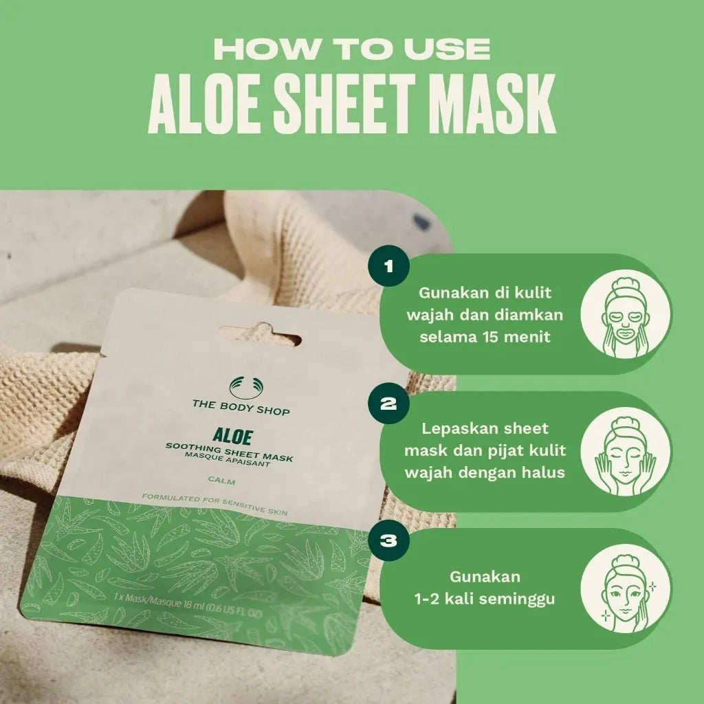 The Body Shop Aloe Soothing Sheet Mask Calm 18ml