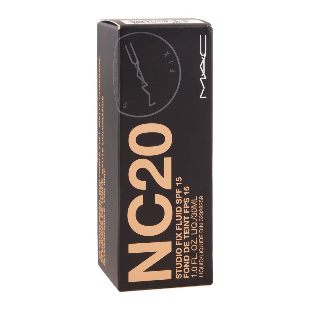 MAC Studio Fix Fluid Foundation NC20 SPF 15 30ml