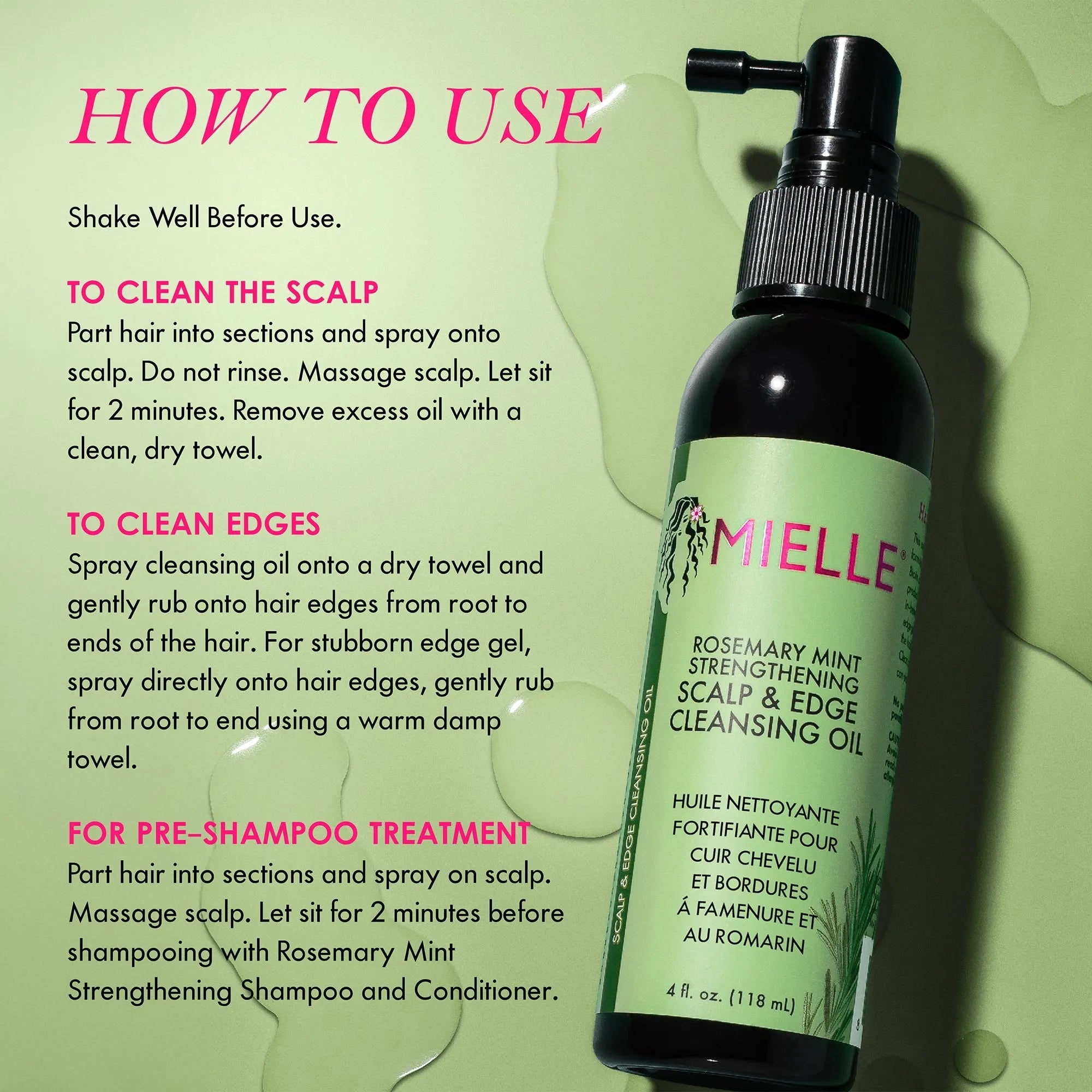 Mielle Rosemary Mint Scalp Cleansing Oil 118ml