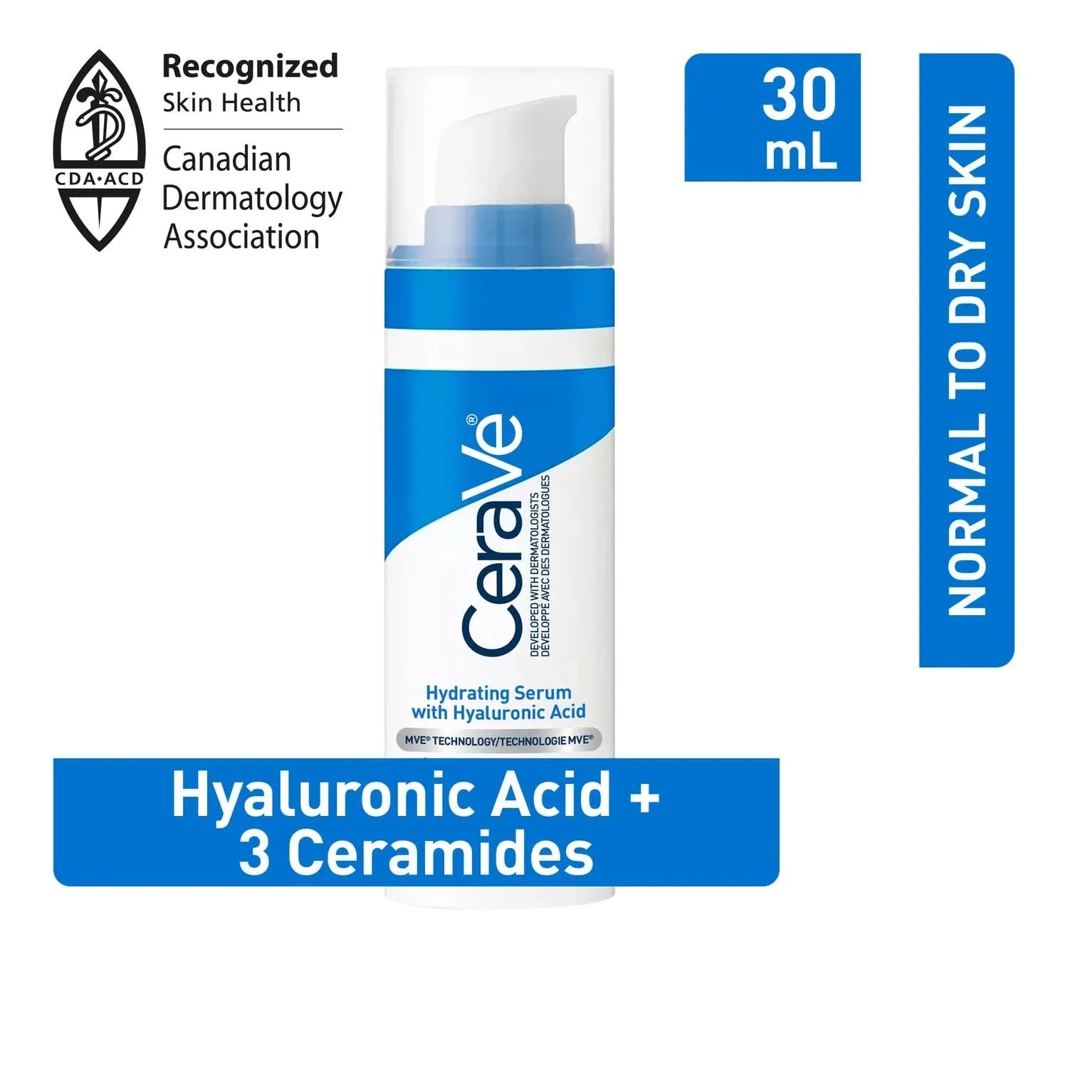 CeraVe Hydrating Hyaluronic Acid Serum 30ml (Canada)
