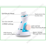 Cnaier Face Cleaning Brush 4-in-1 with Interchangeable Heads