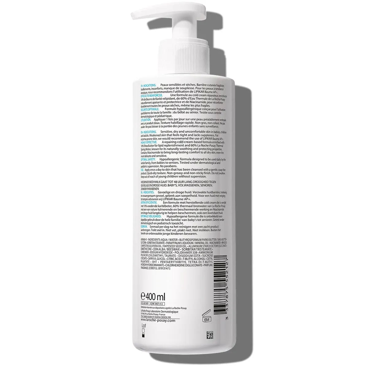 La Roche-Posay Lipikar Anti-Dryness Body Milk 400ml