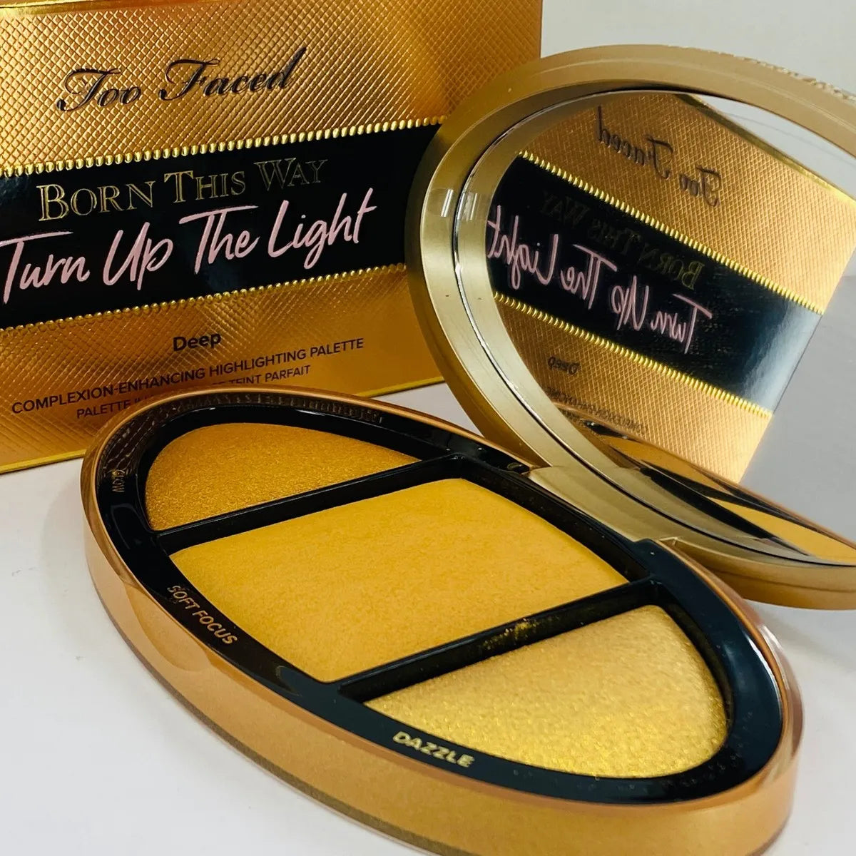 Too Faced Turn Up The Light Highlighter Palette – Deep 6.5g