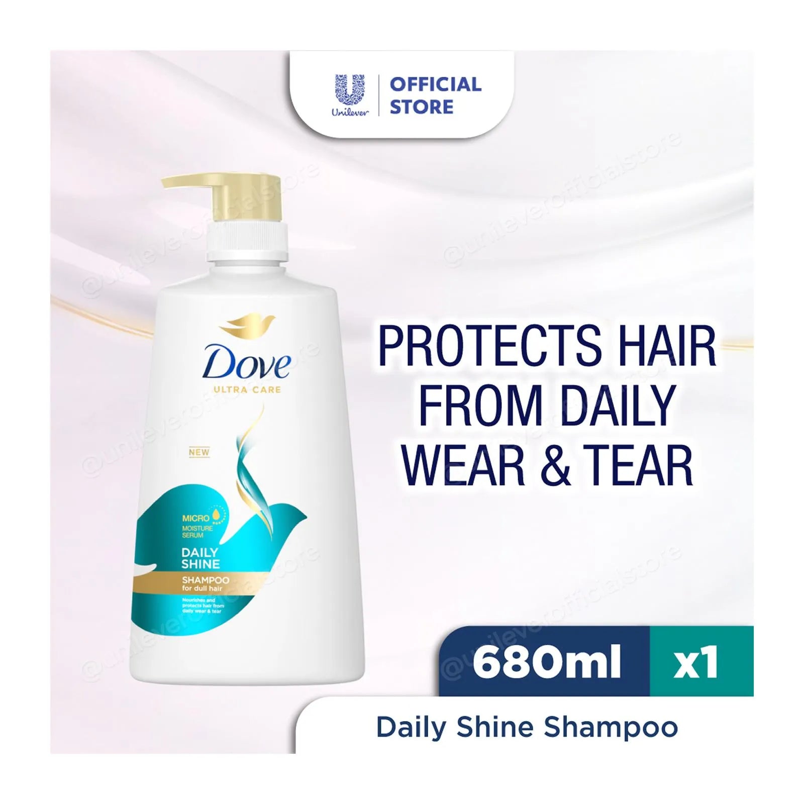 Dove Thai Shampoo 680ml Daily Shine