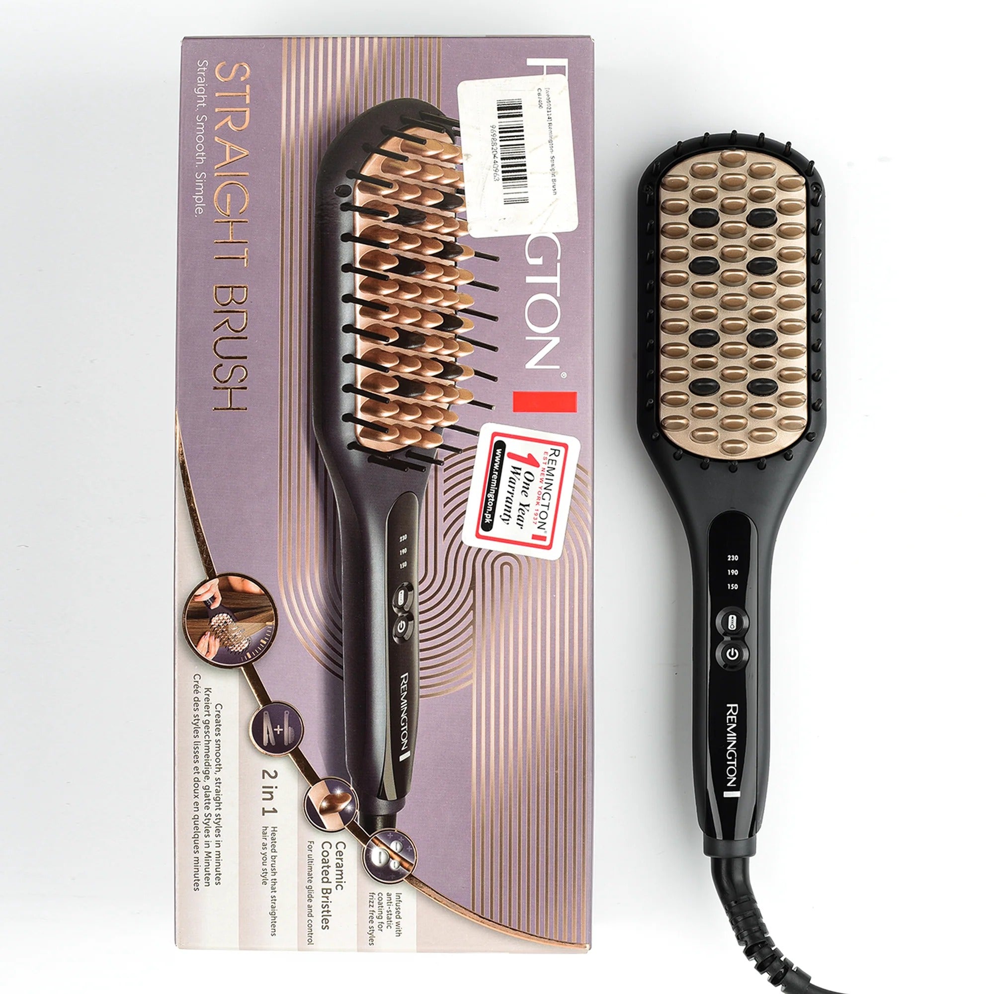 Remington Hair Straightener Brush CB7400