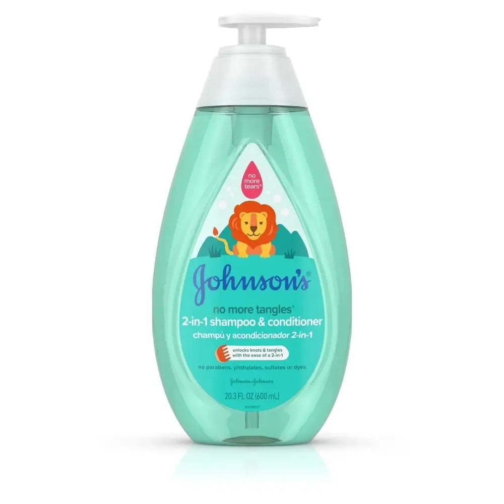 Johnsons Usa Baby Shampoo 600ml No More Tangles 2 In 1
