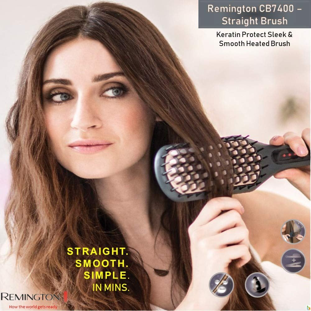 Remington Hair Straightener Brush CB7400