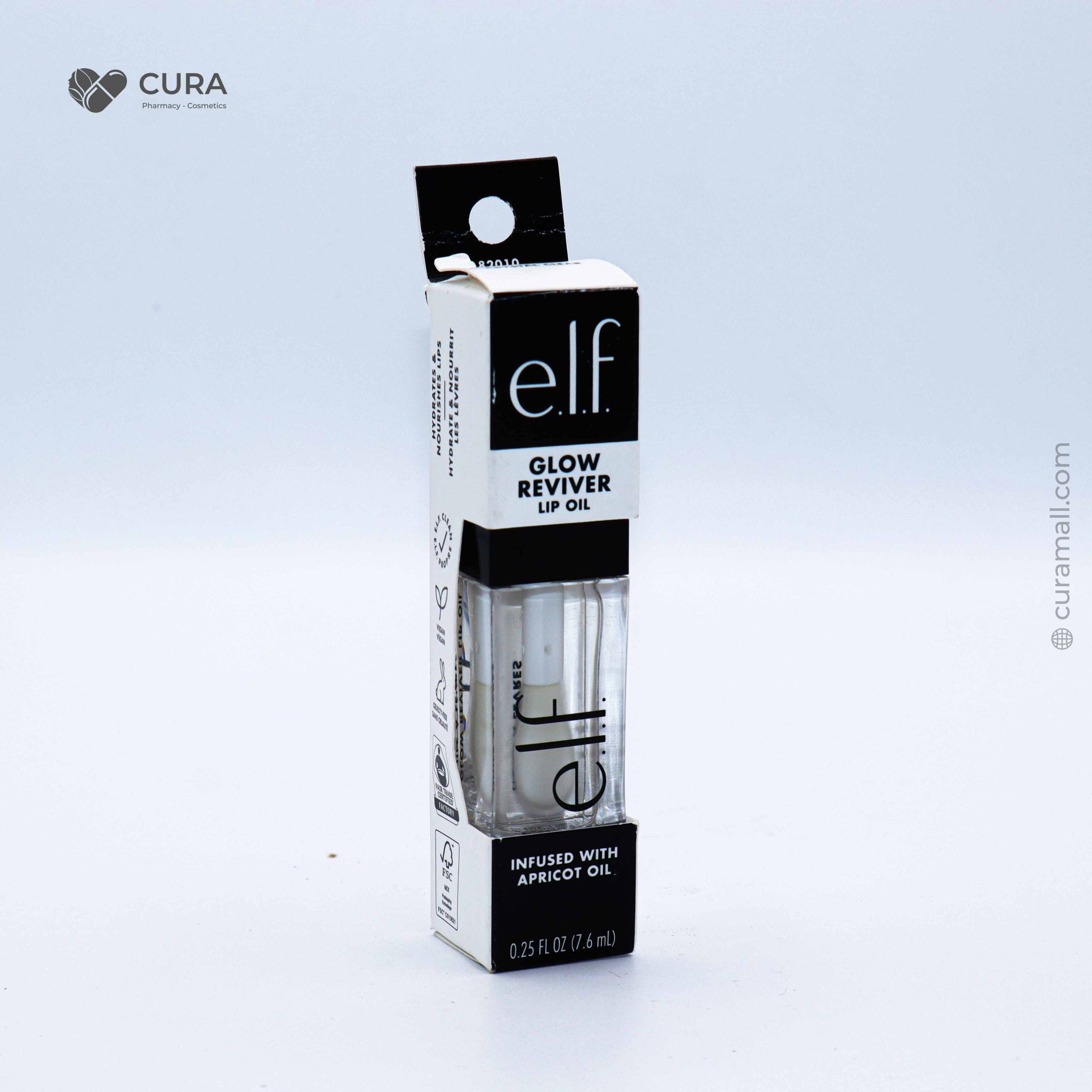Elf Glow Reviver Lip Oil Crystal Clear 7.6ml
