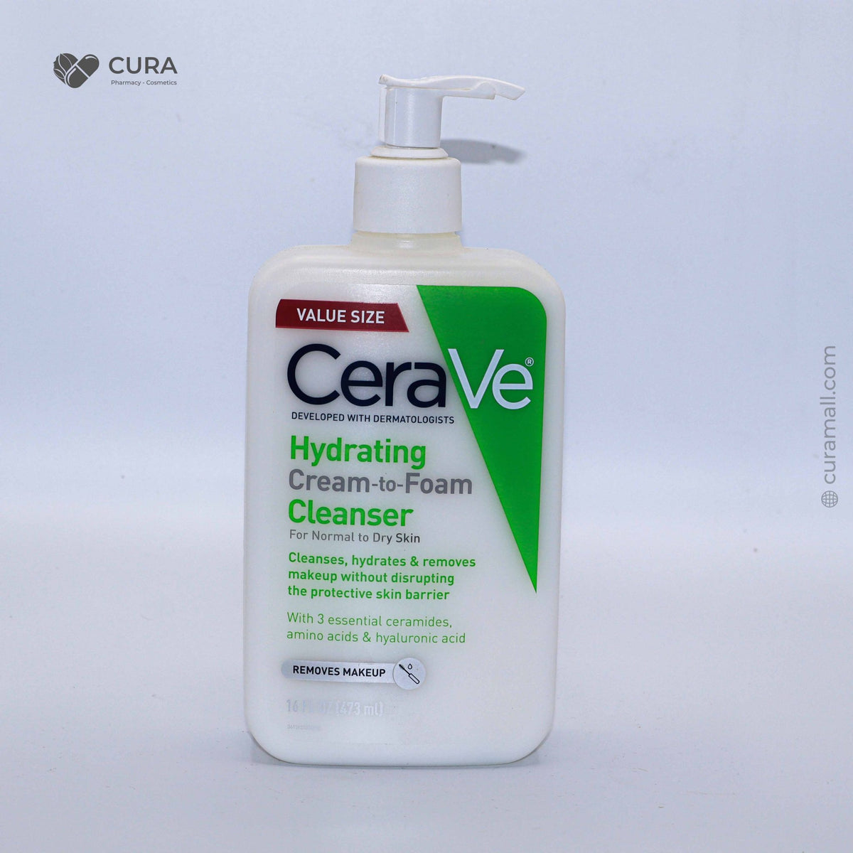 Cerave Hydrating Cream To Foam Cleanser 473ml