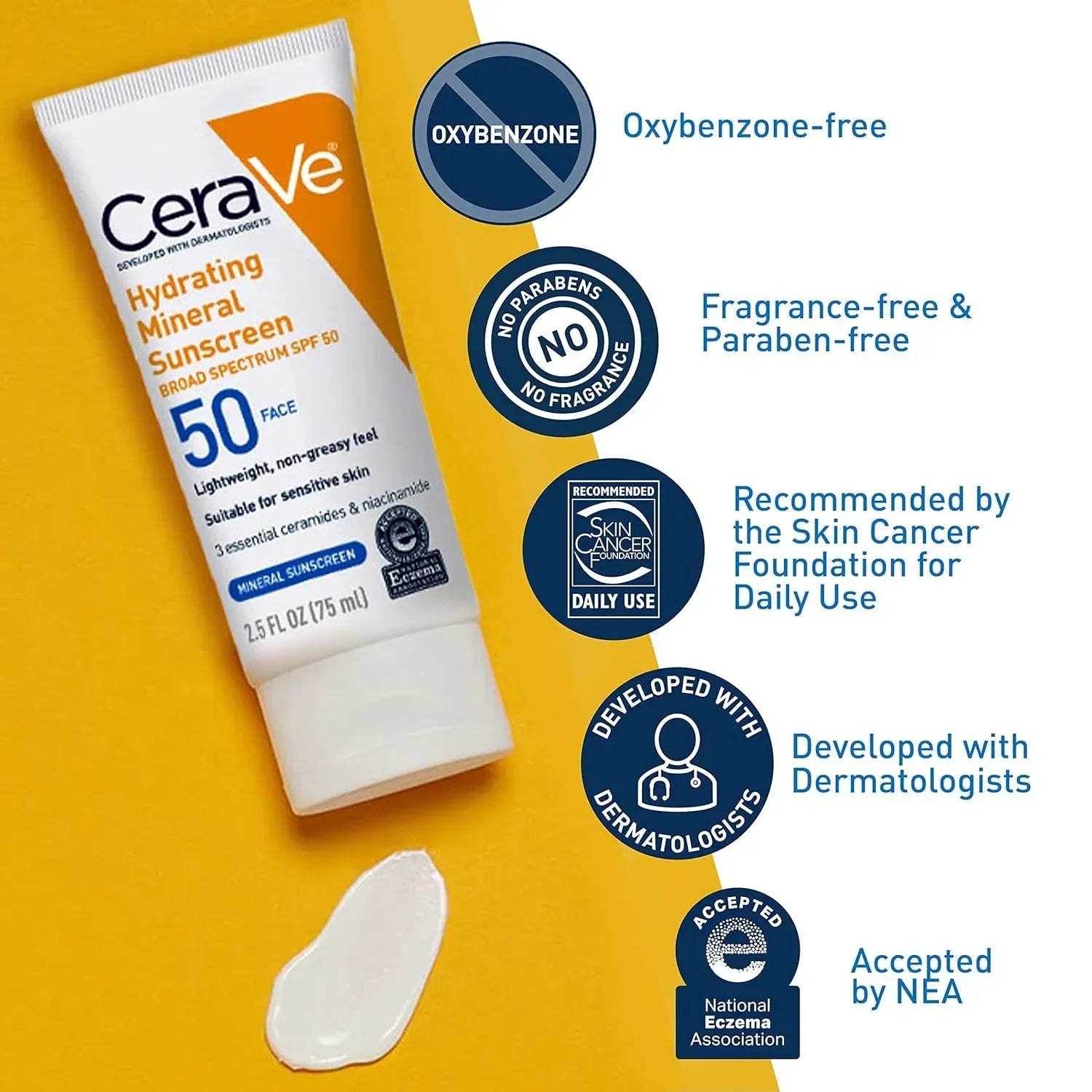CeraVe Hydrating Sunscreen SPF 30 Face Lotion 75ml