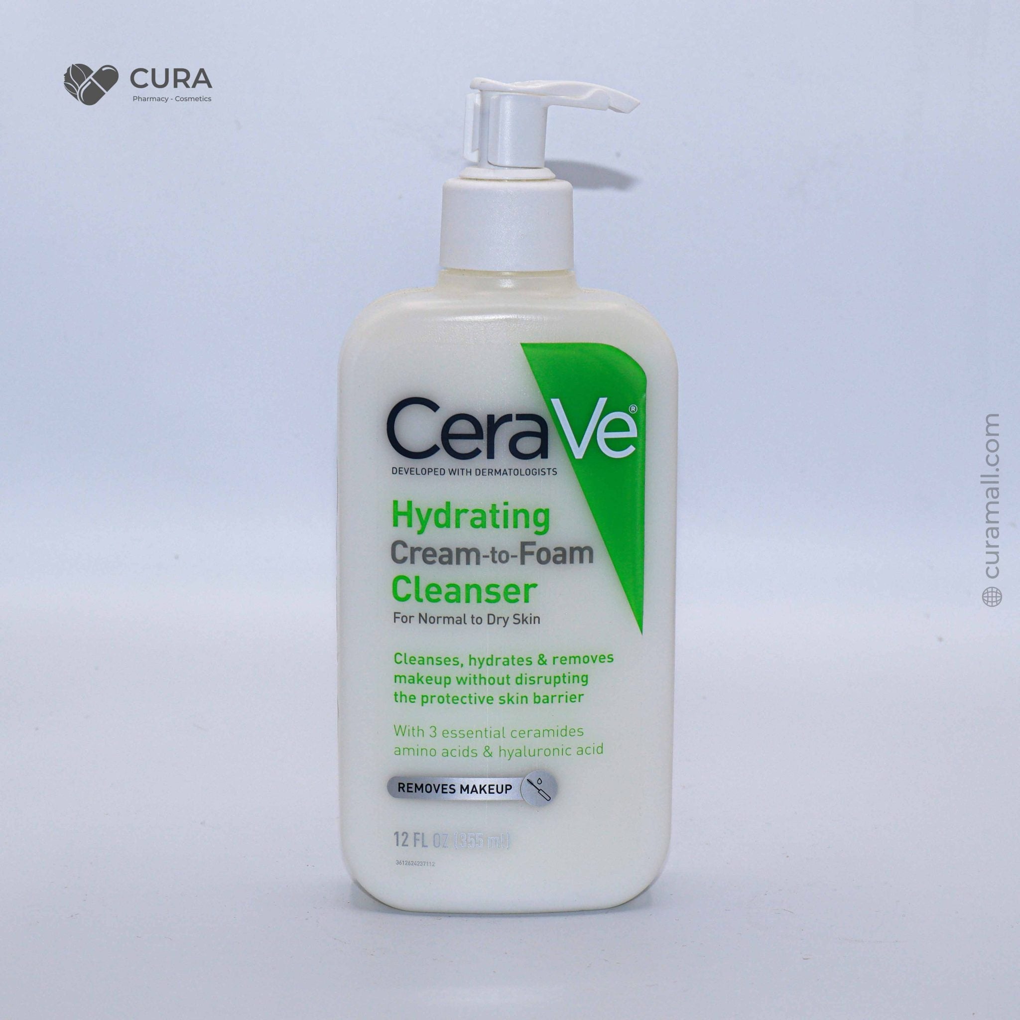 Cerave Hydrating Cream To Foam Cleanser 355ml