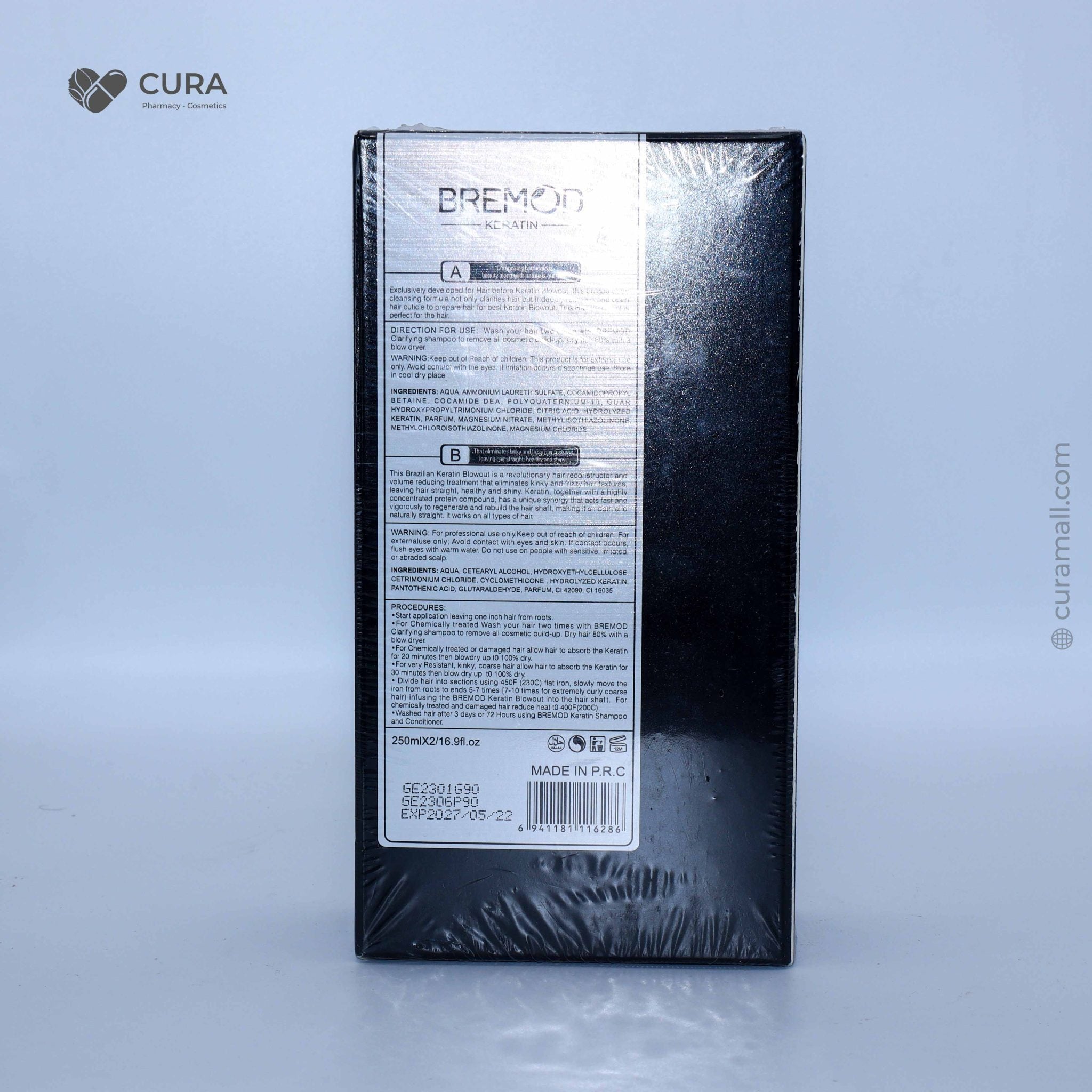 Bremod Keratin Blowout 250ml x 2