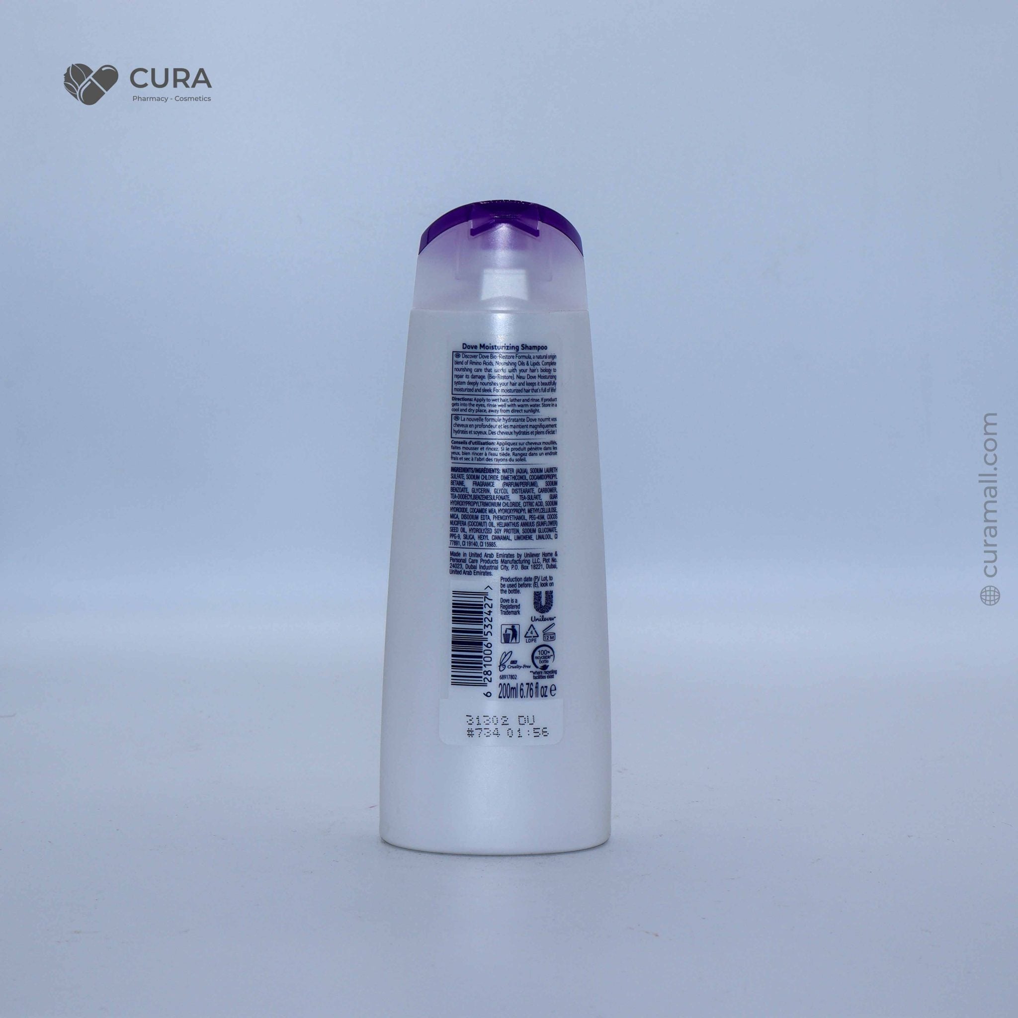 Dove Shampoo Moisturizing Hydratant 200ml