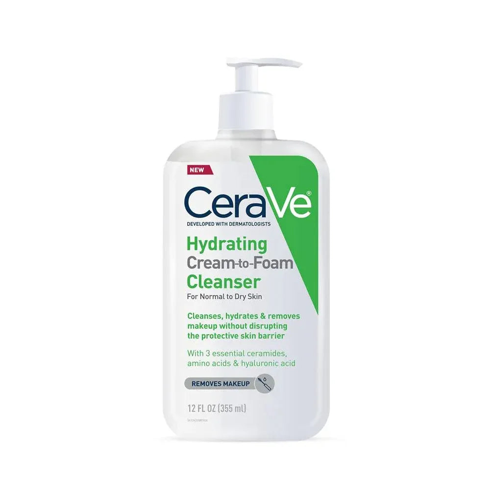 Cerave Hydrating Cream To Foam Cleanser 355ml