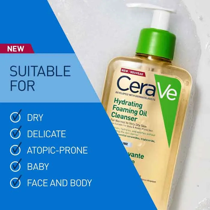 CeraVe UK Hydrating Foaming Oil Cleanser 236ml