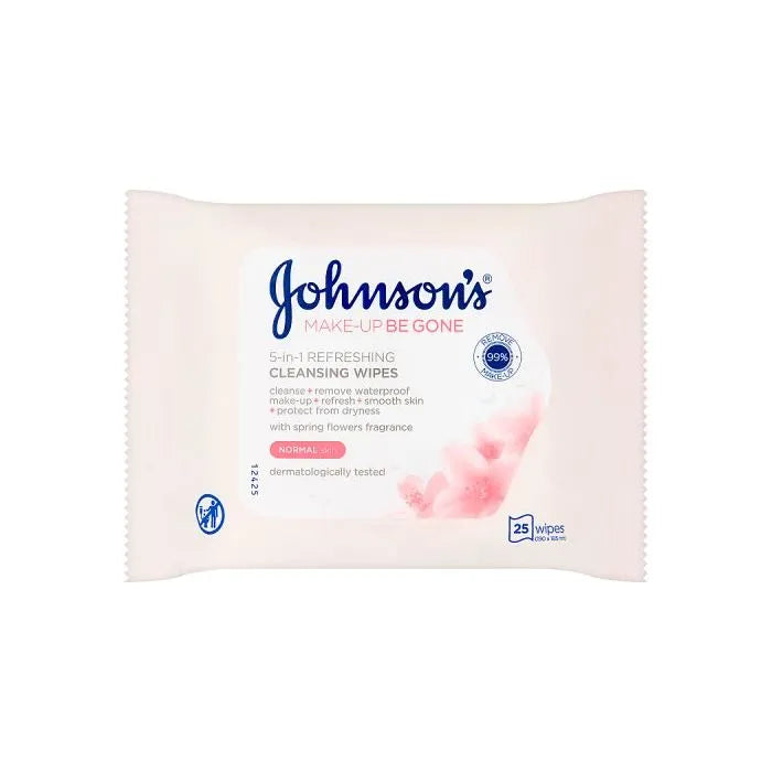 Johnsons Face Care Wipes 25cs Normal Skin