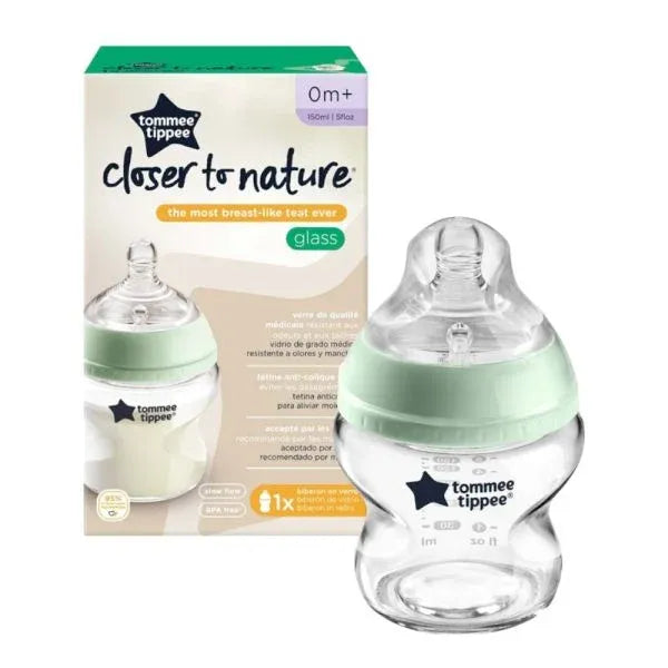 Tommee Tippee Nature Glass Feeding Bottle 150ml