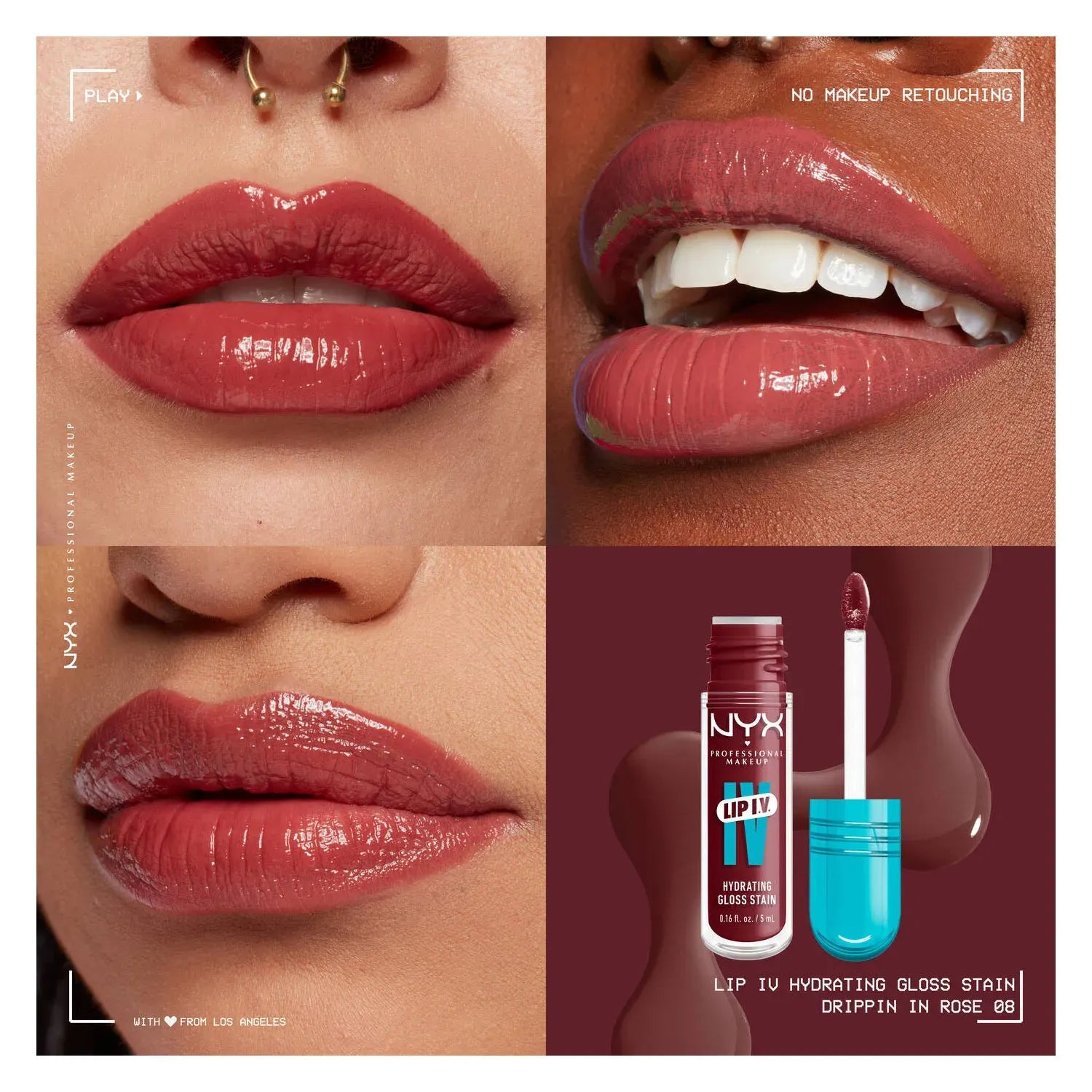 NYX Hydrating Gloss Serum 08 Drippin’ In Rose 5ml