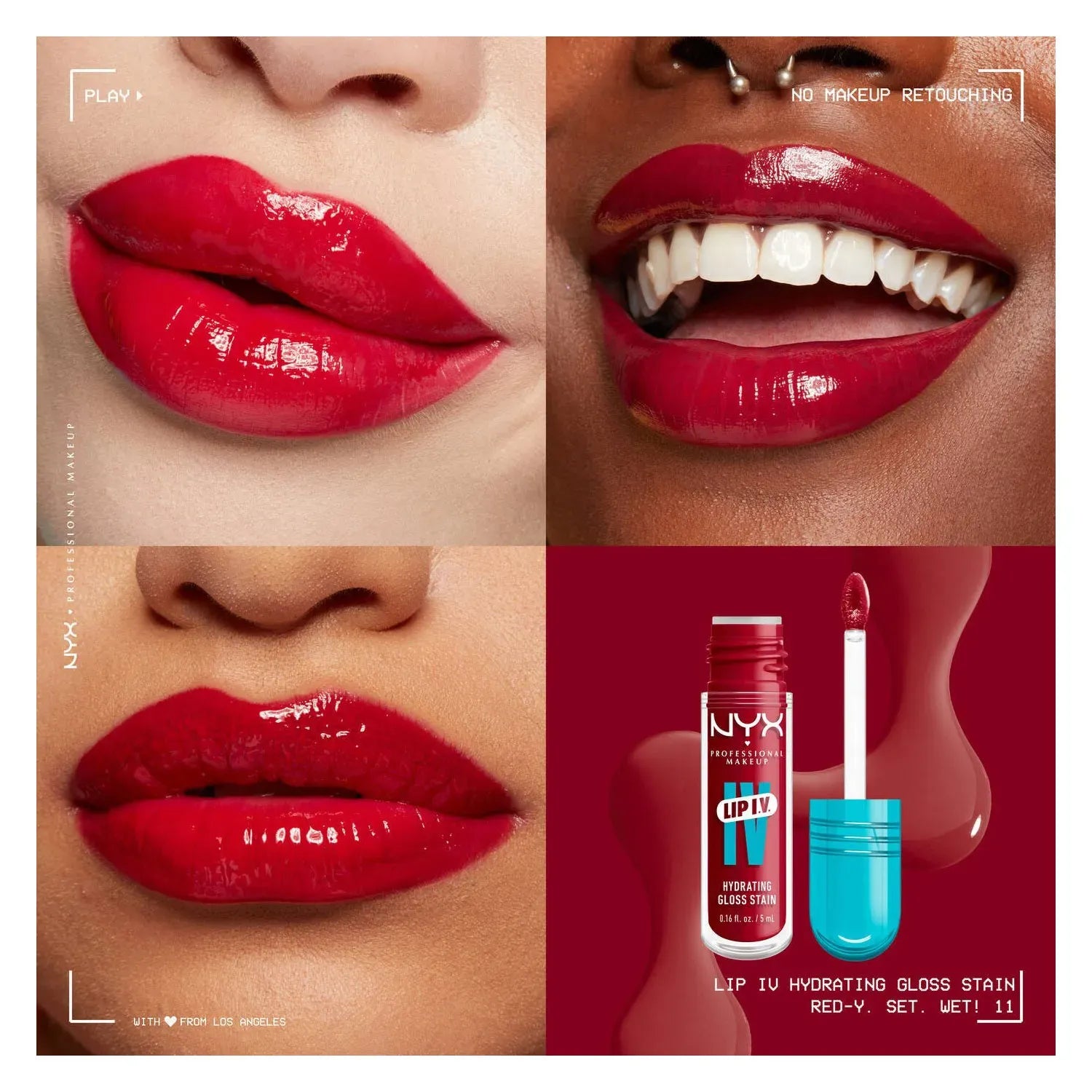 NYX Hydrating Gloss Serum 11 Red 5ml