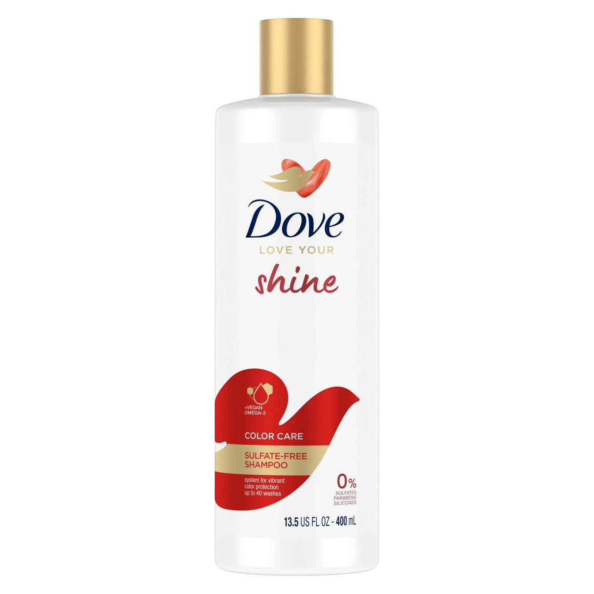 Dove Love Your Shine Sulphate Free Shampoo 400ml