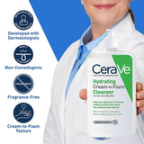 Cerave Hydrating Cream To Foam Cleanser 355ml