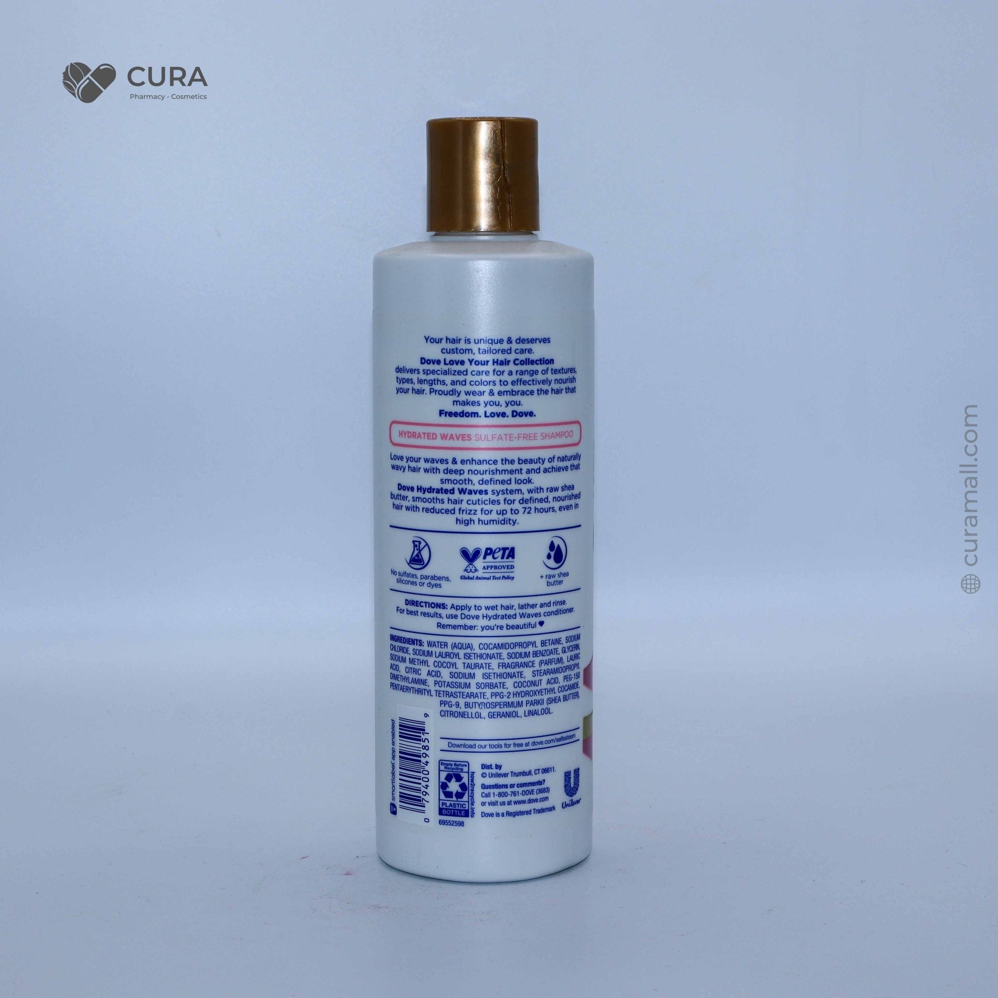 Dove Love Your Waves Sulphate Free Shampoo 400ml