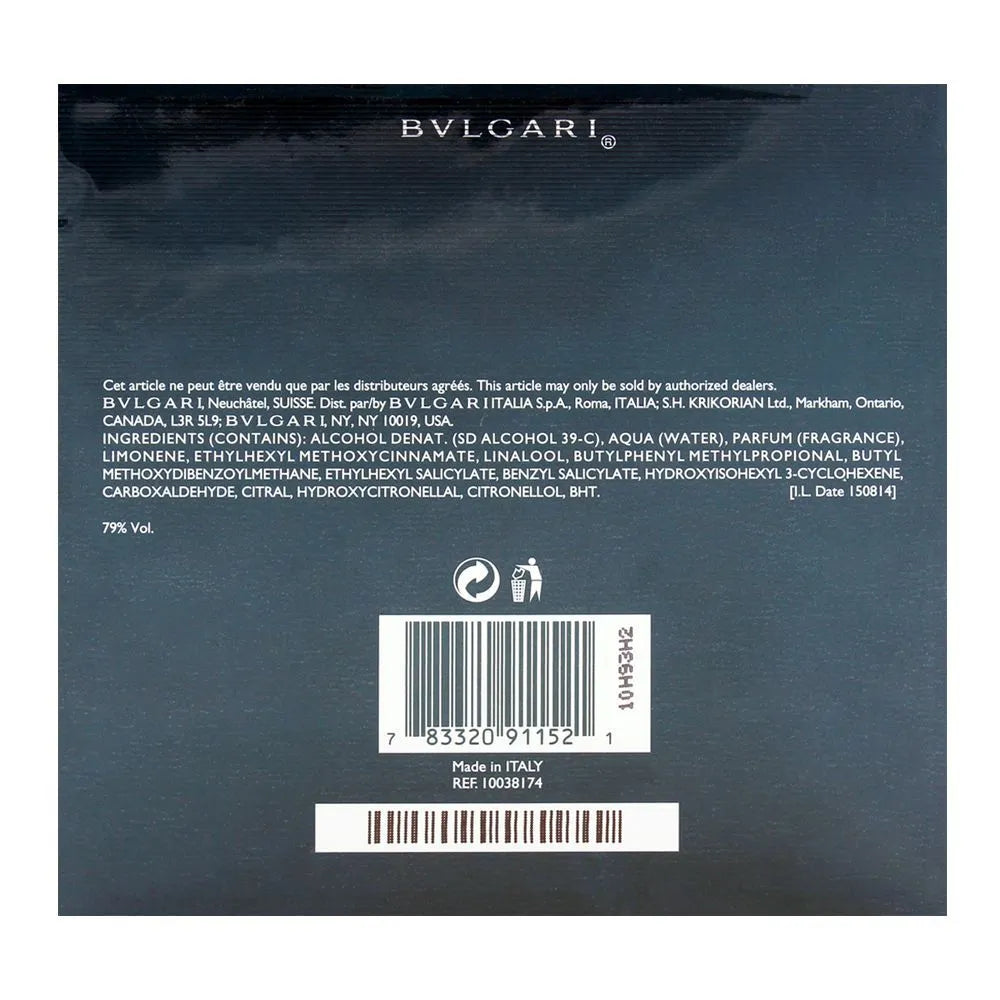 Bvlgari Aqva Marine Pour Homme Eau de Toilette 100ml