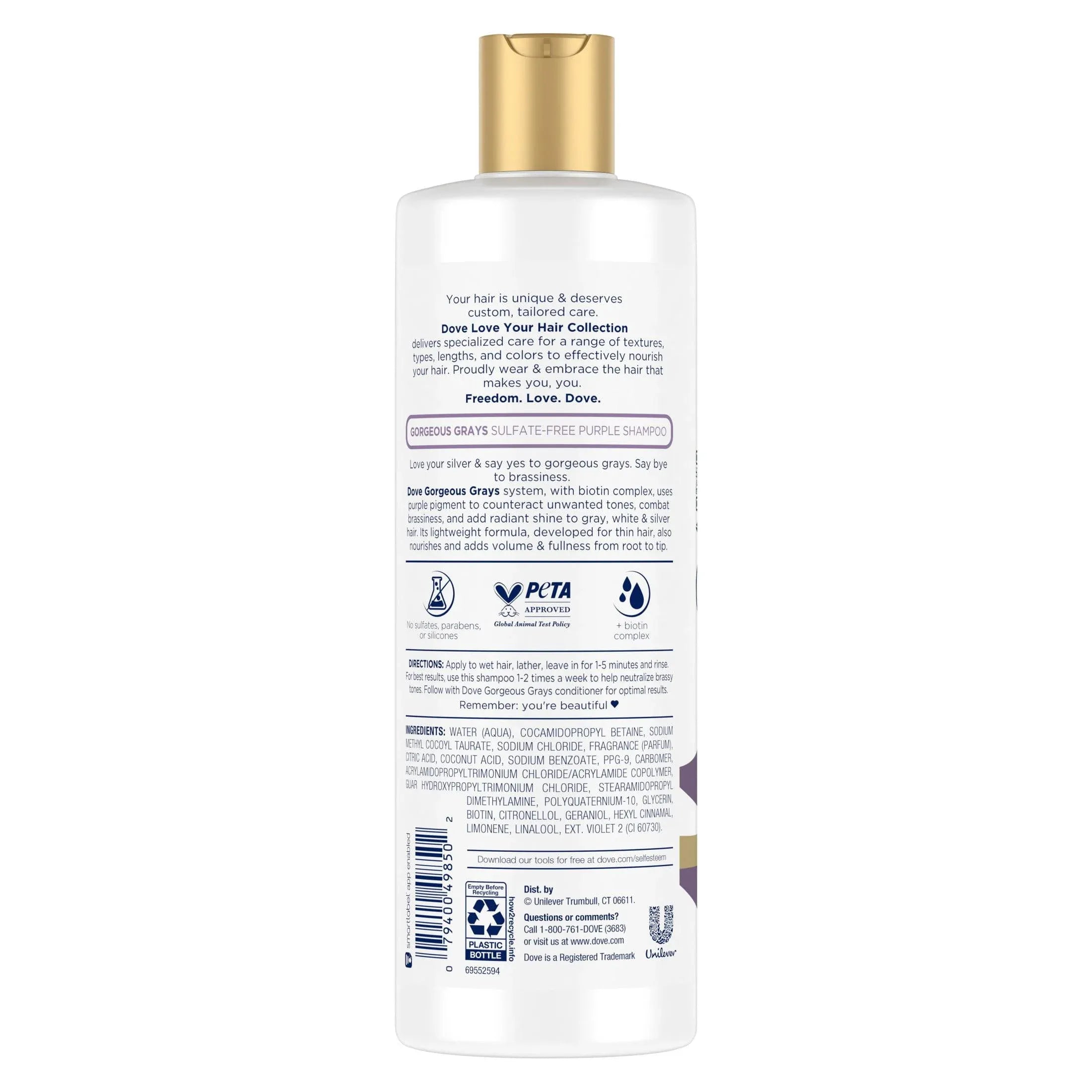Dove Love Your Silver Sulphate Free Shampoo 400ml