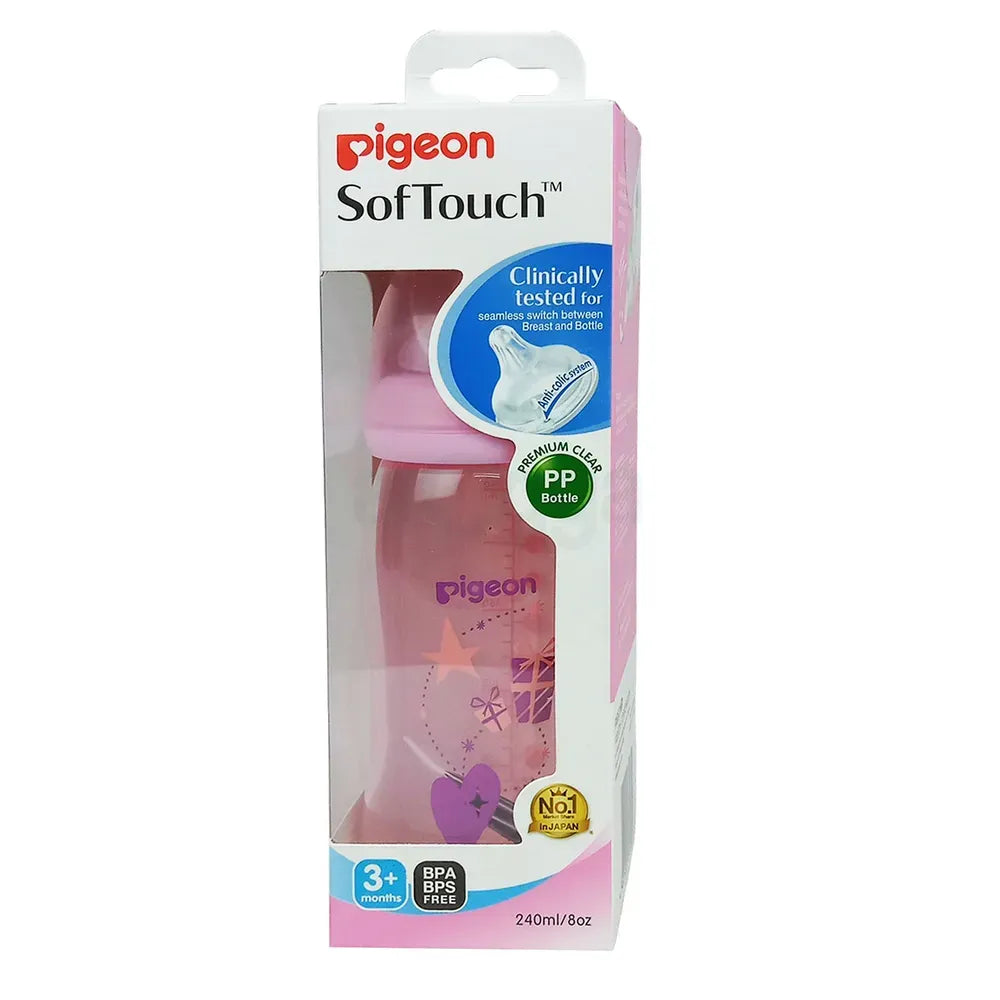 Pigeon Softouch Feeding Bottle 240ml 3 Plus 78182