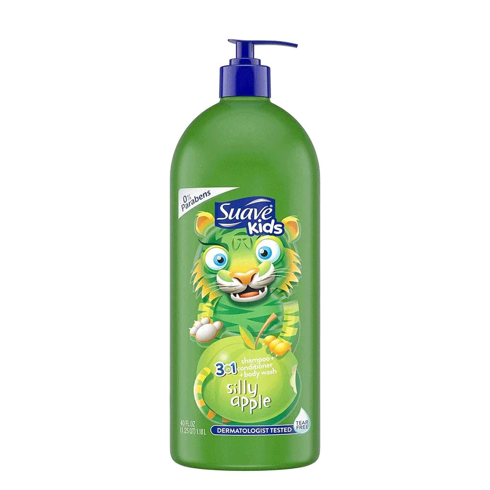 Suave Kids 3in1 Wash 1180ml Silly Apple