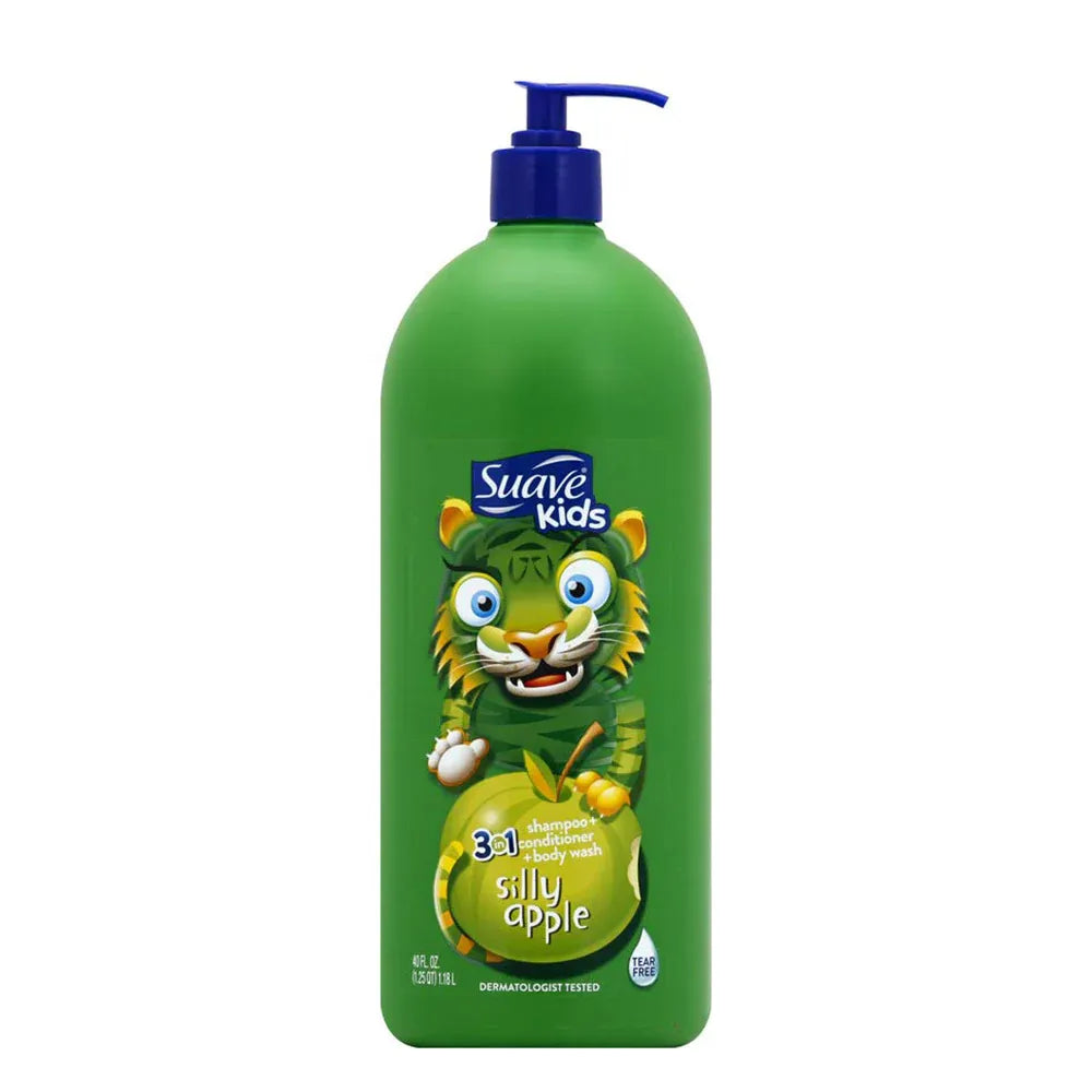 Suave Kids Shampoo 532ml Silly Apple 3 In 1