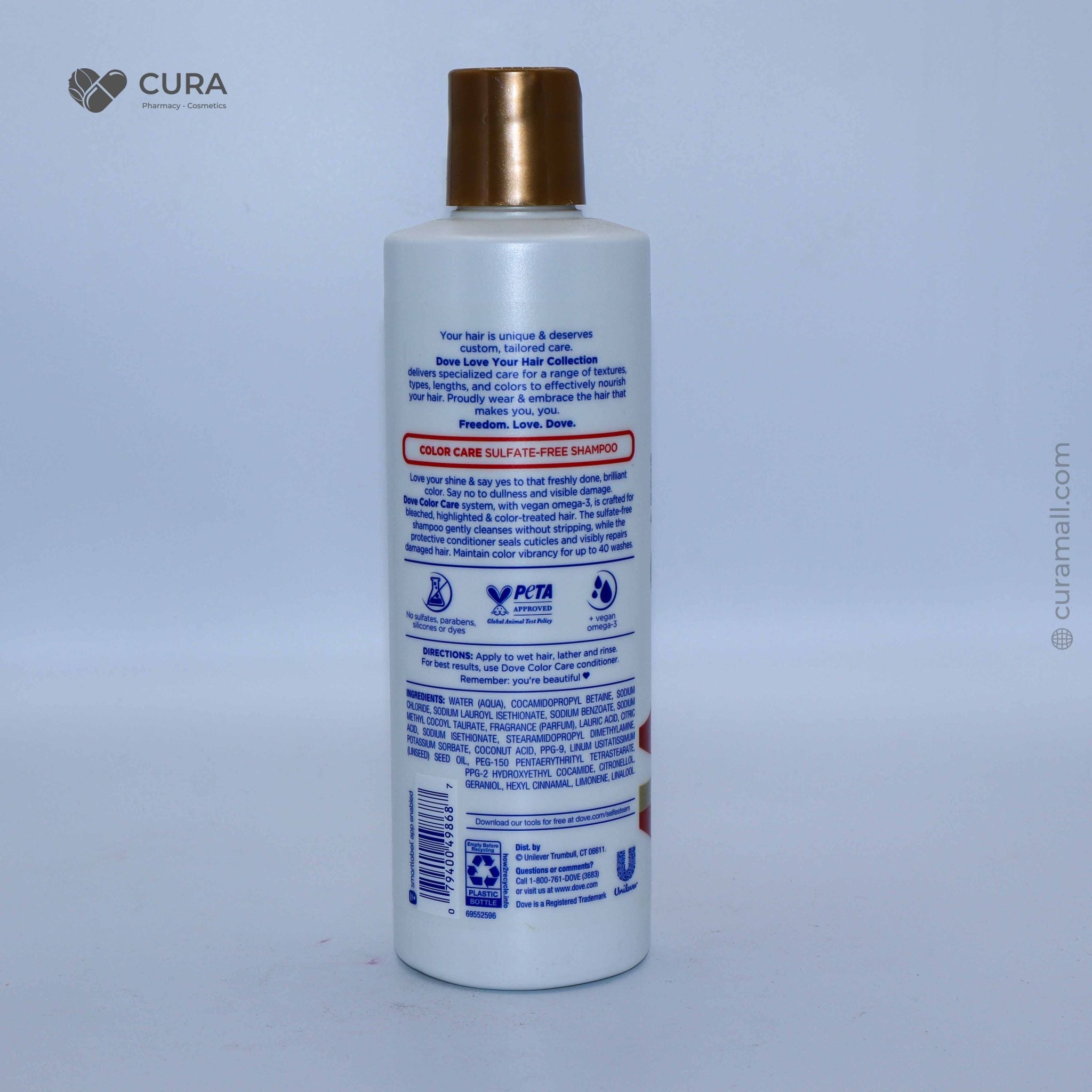 Dove Love Your Shine Sulphate Free Shampoo 400ml