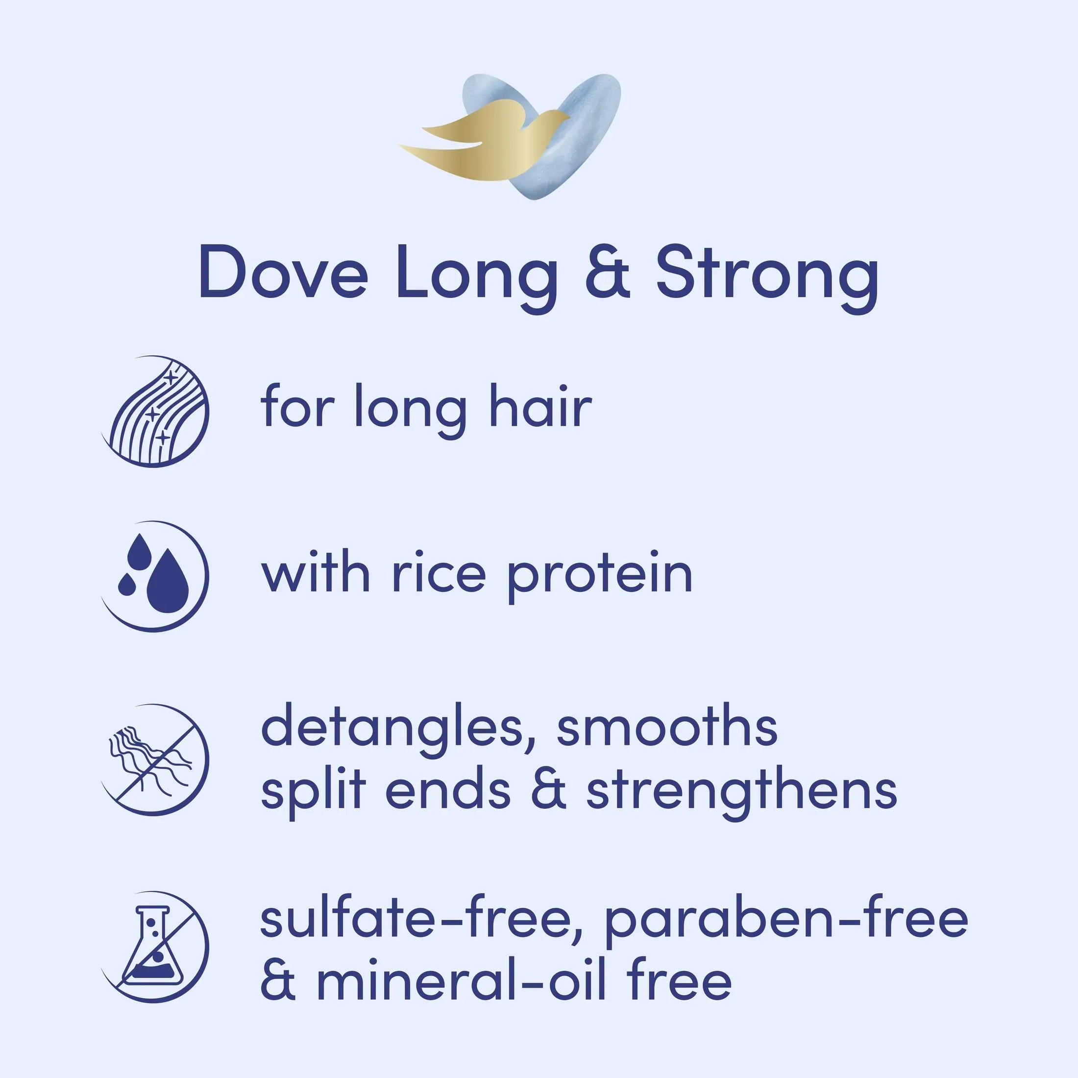 Dove Love Your Lasting Length Sulphate Free Shampoo 400ml