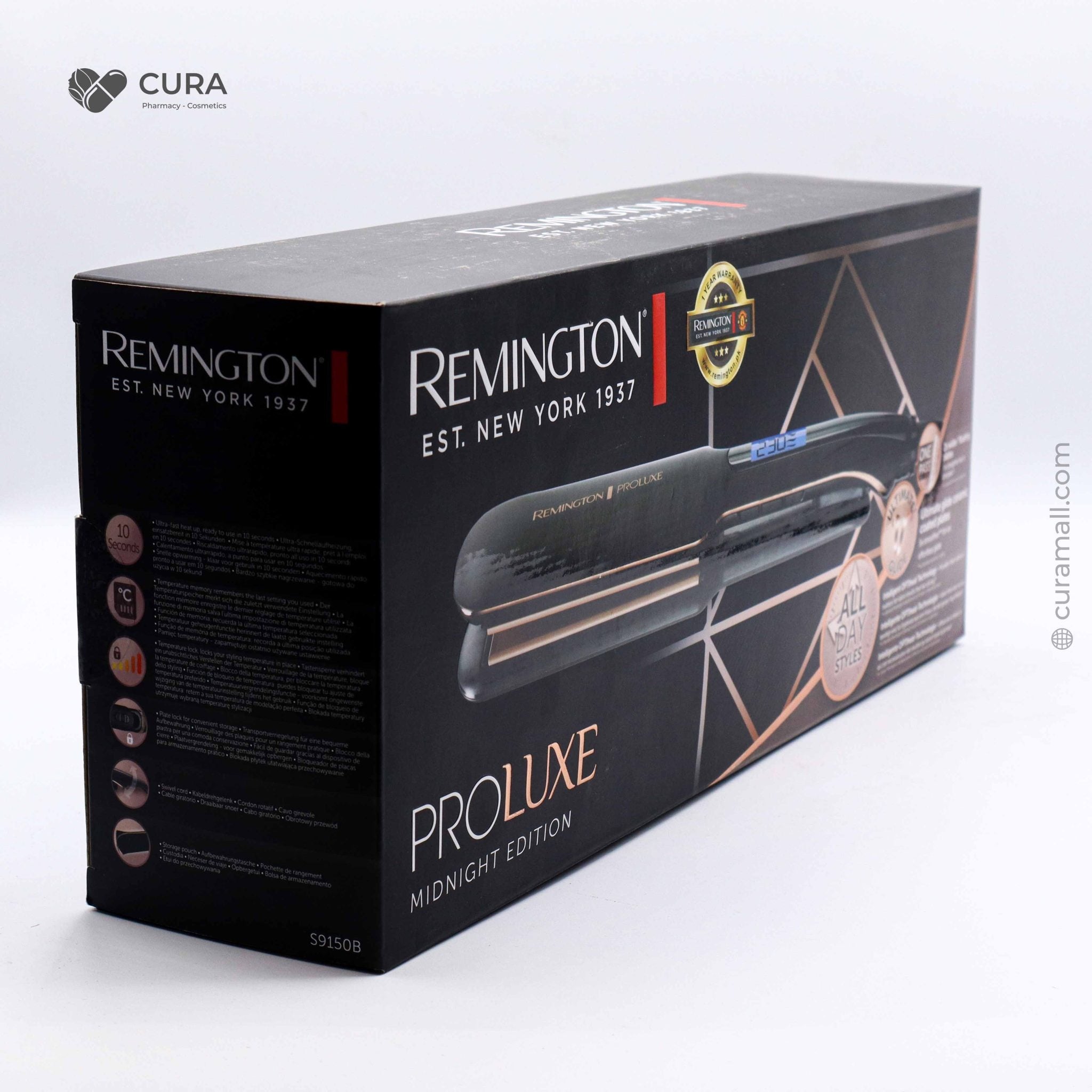 Remington Pro Luxe Midnight Edition Straightener S9150B