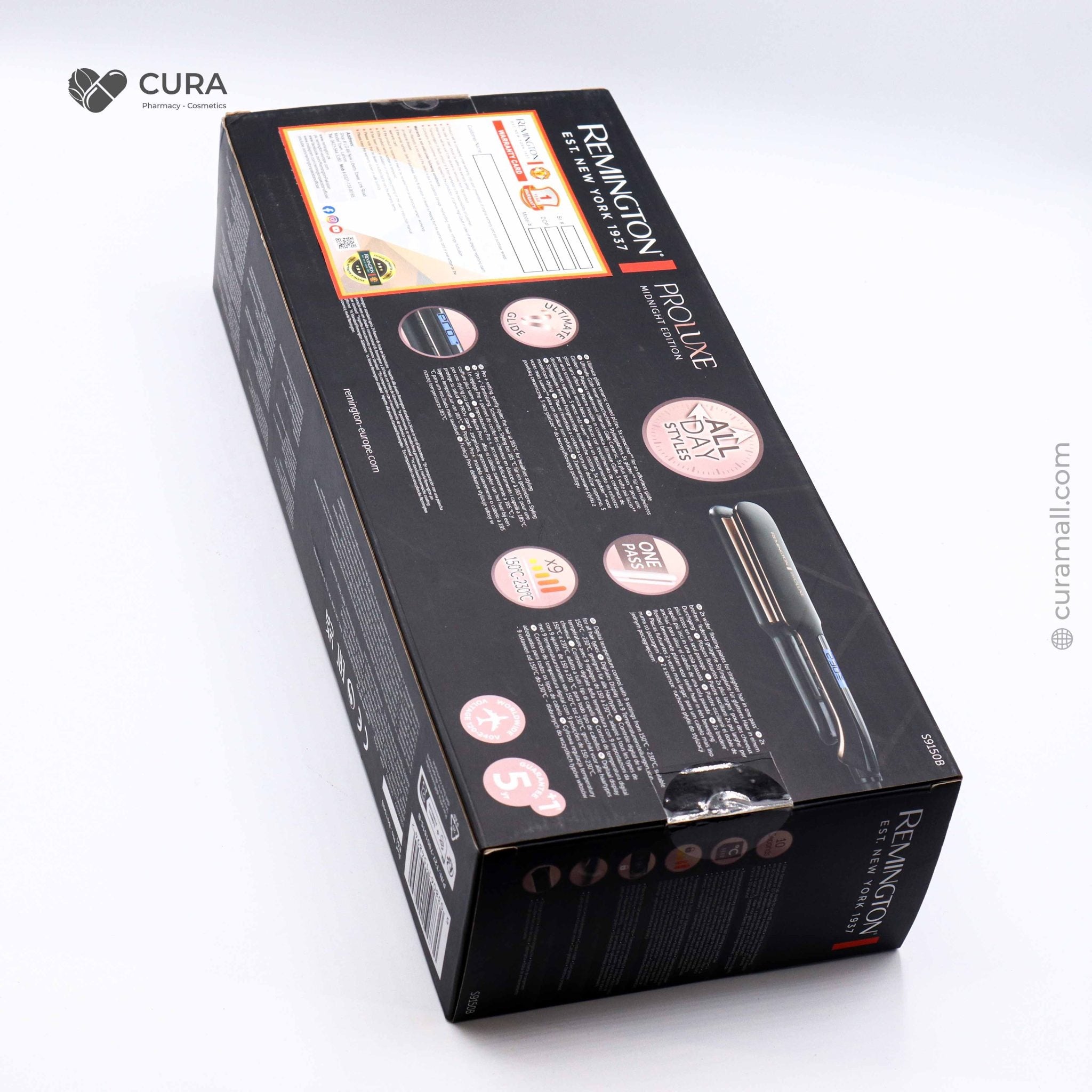 Remington Pro Luxe Midnight Edition Straightener S9150B