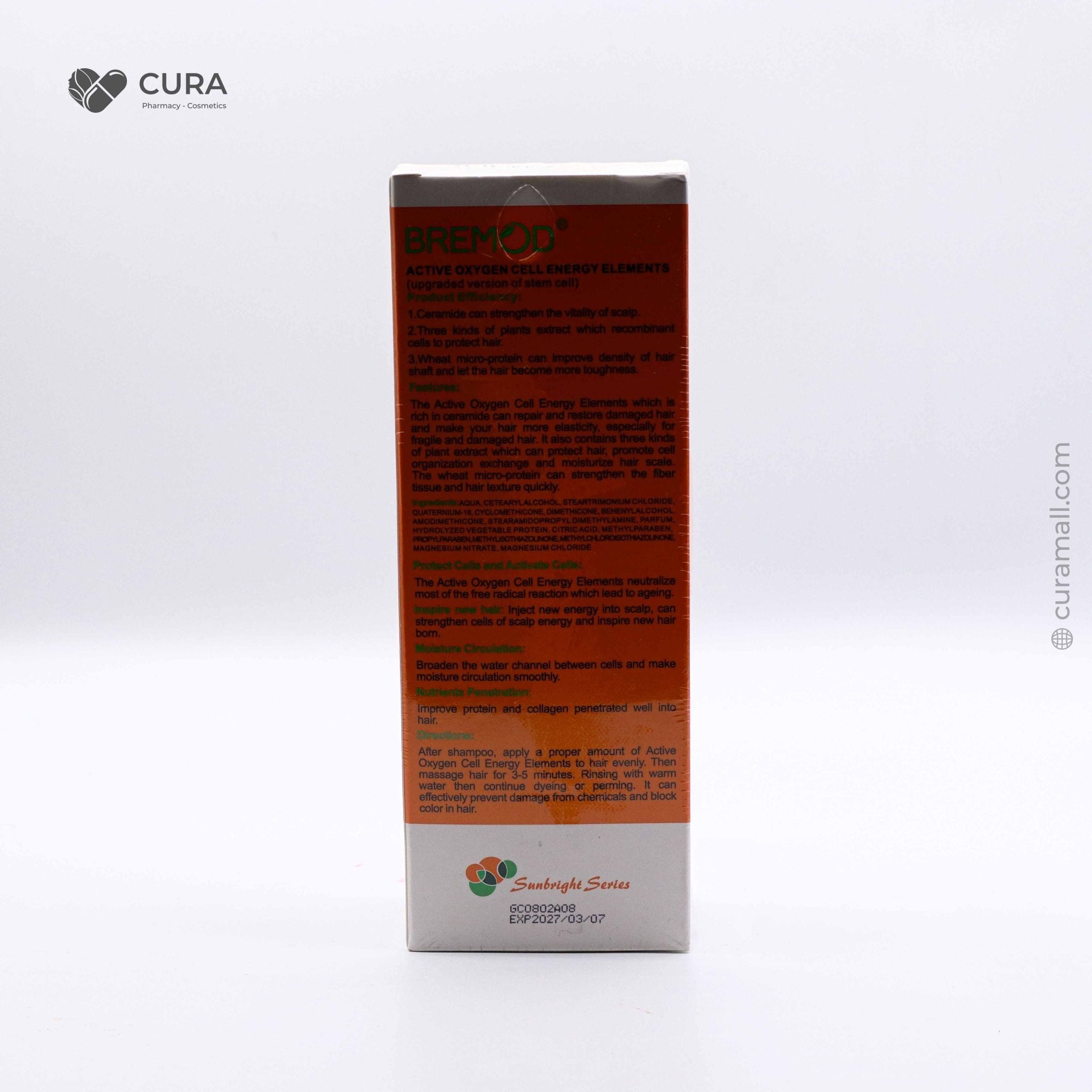 Bremod Active Oxygen Cell Energy Hair Cream 250ml