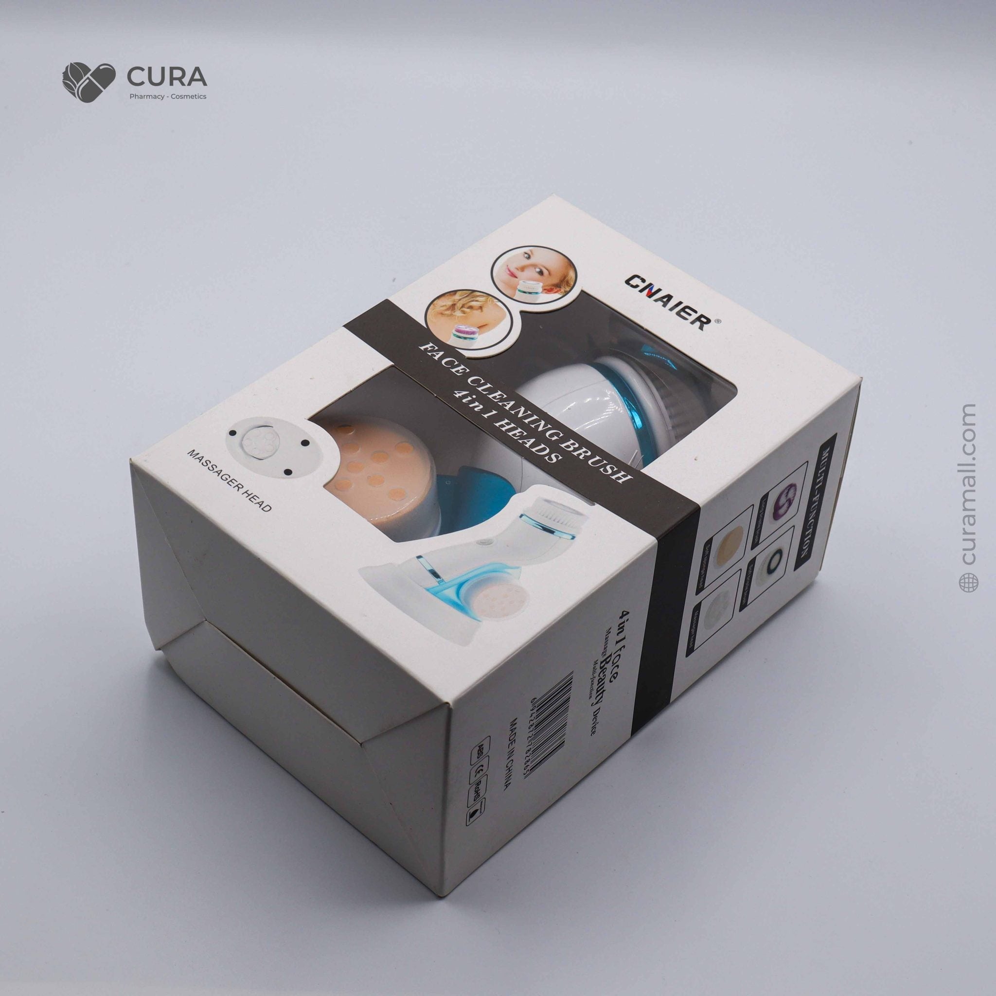 Cnaier Face Cleaning Brush 4-in-1 with Interchangeable Heads