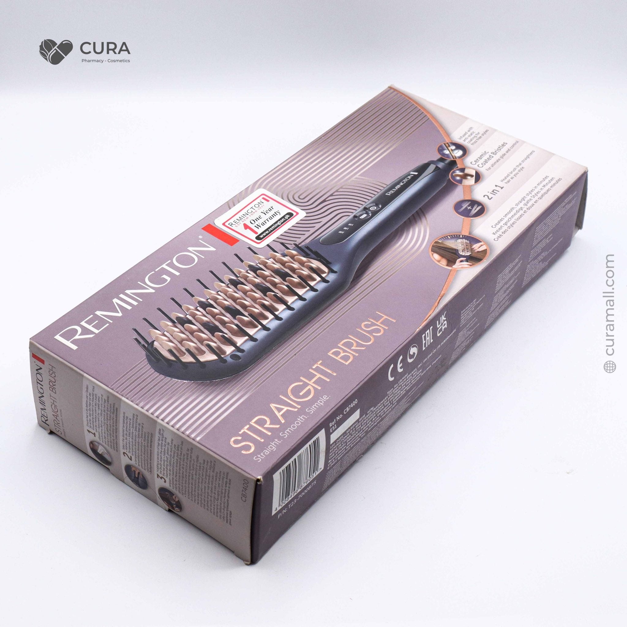 Remington Hair Straightener Brush CB7400