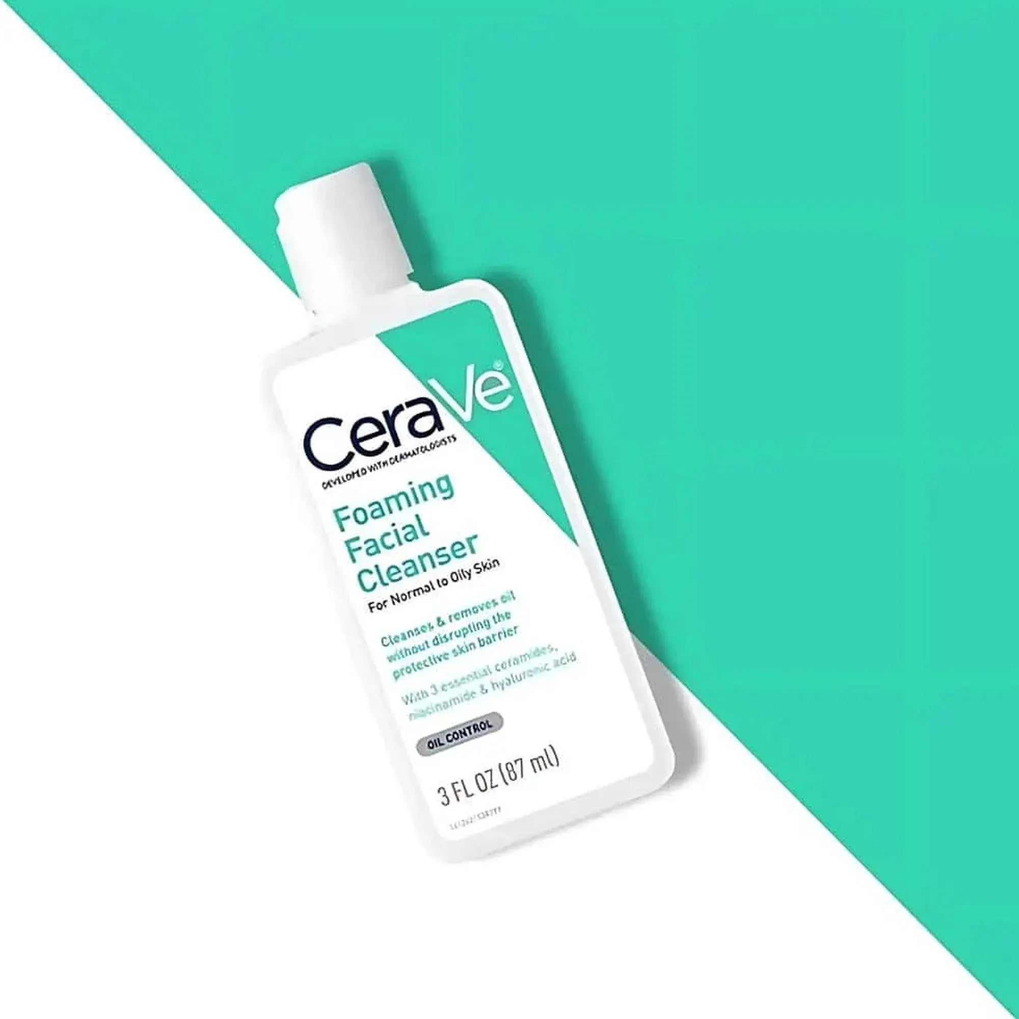 Cerave Foaming Facial Cleanser 087ml Normal To Oily Skin